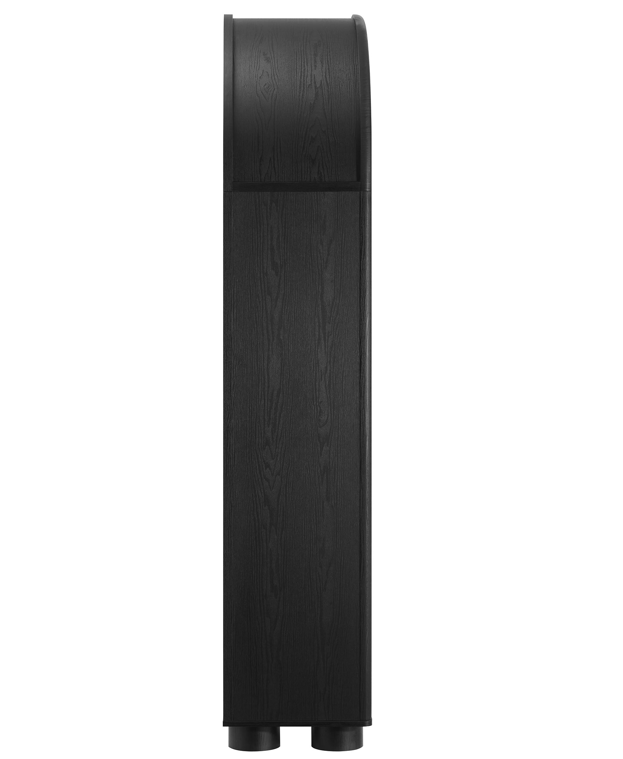 Bellamy Tall Arched Storage Cabinet, Black