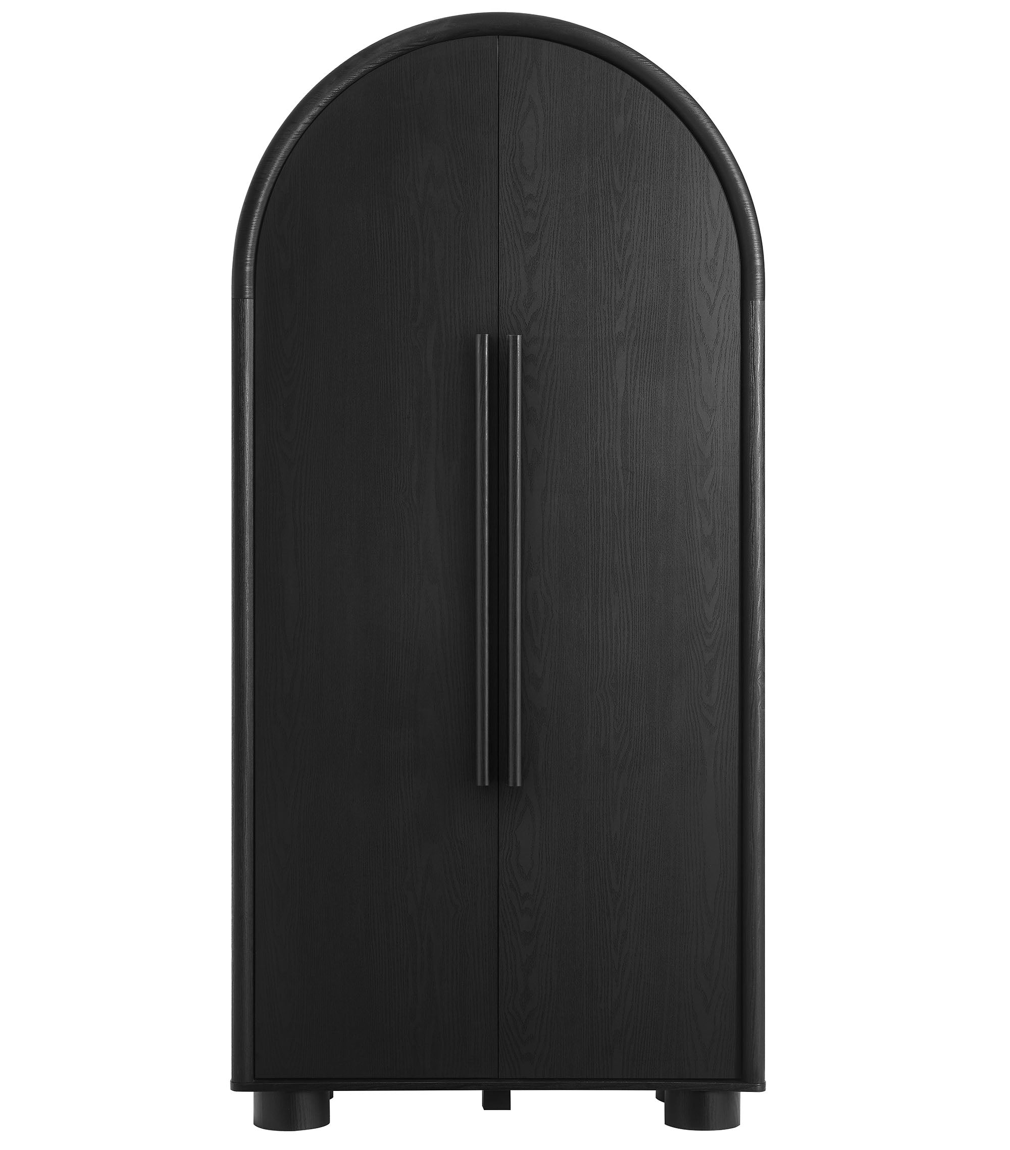 Bellamy Tall Arched Storage Cabinet, Black