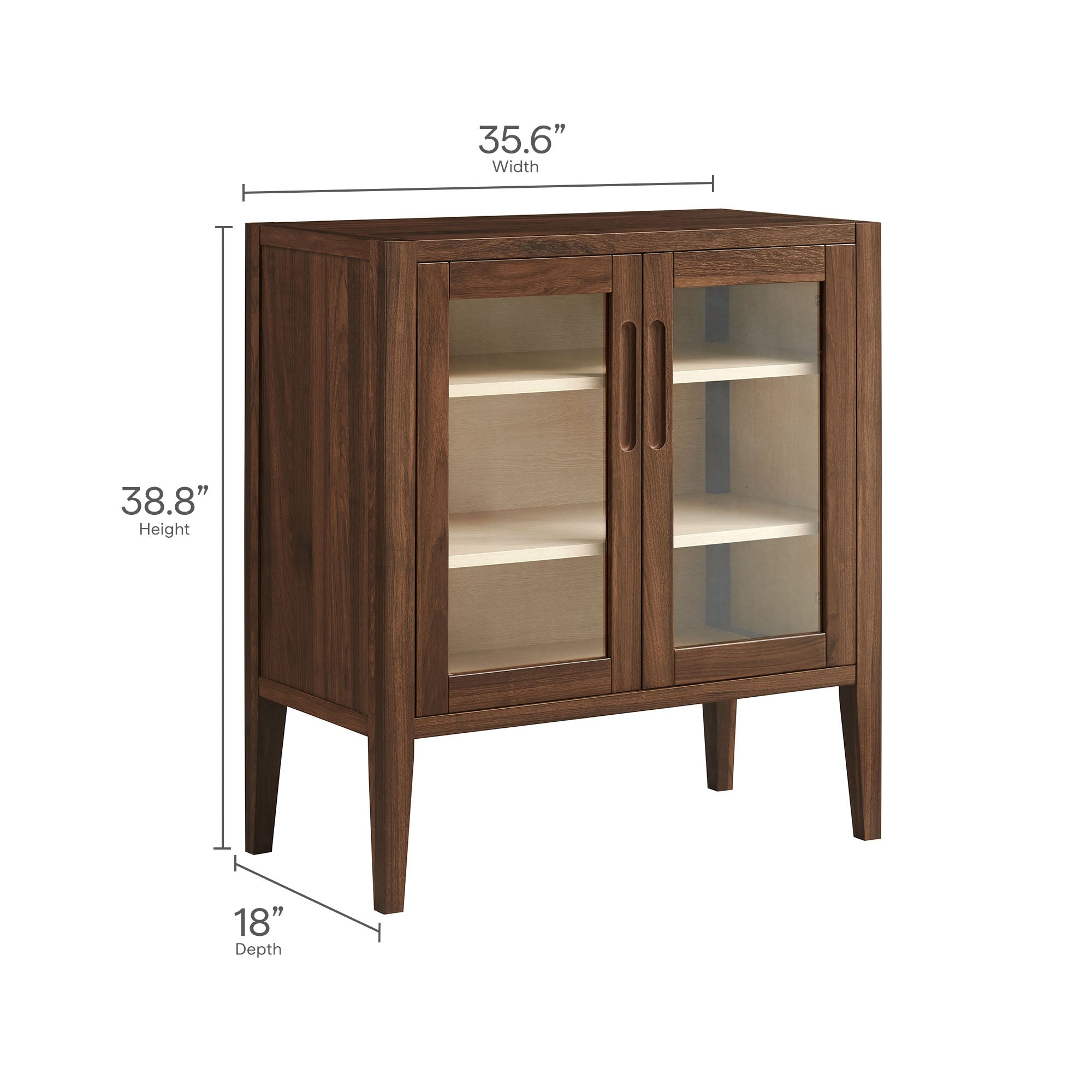 Nell 36" Accent Cabinet, Walnut