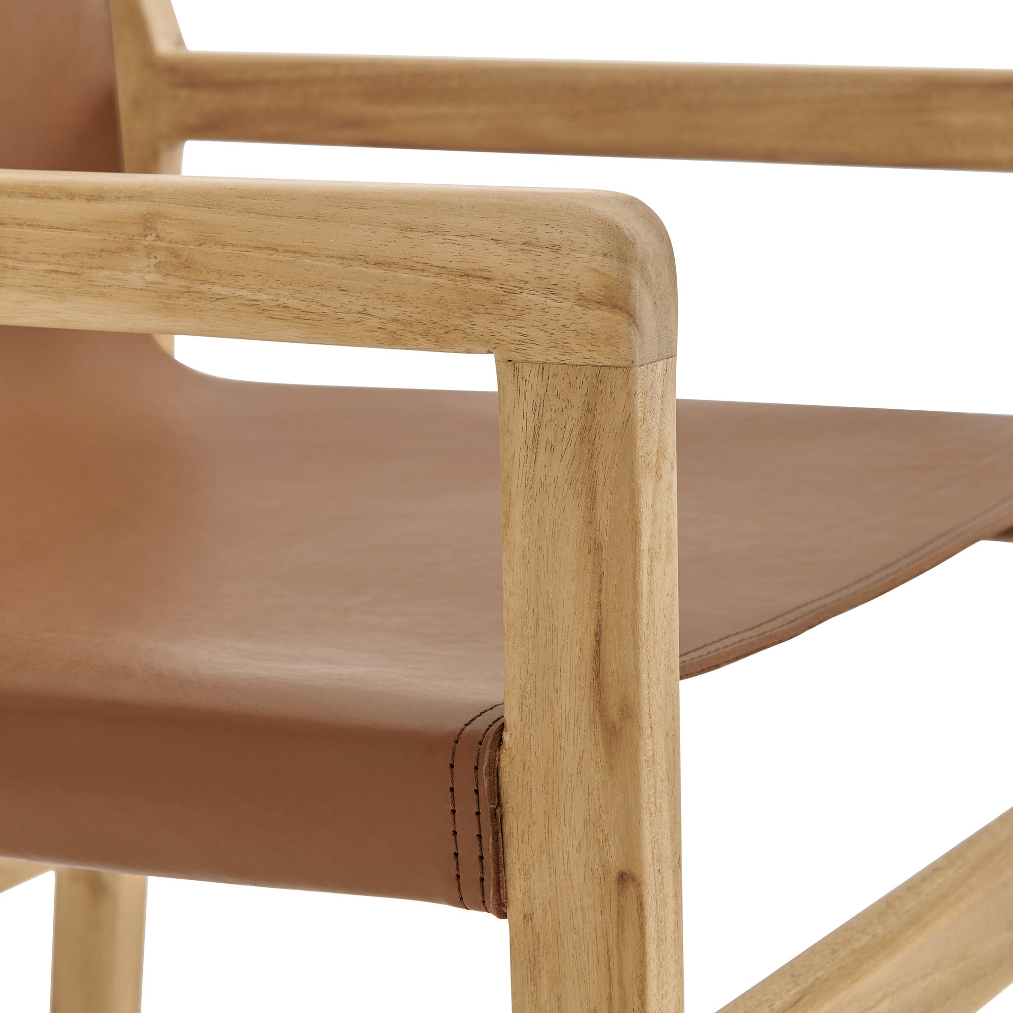 Sonora Leather Dining Chair, Chestnut Tan