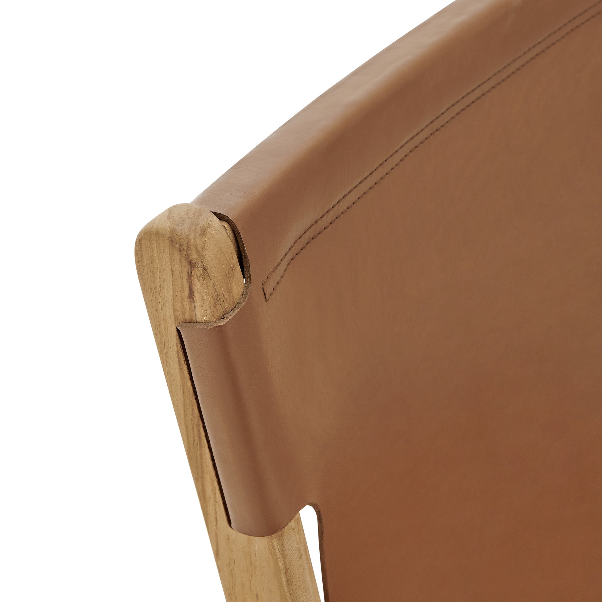 Sonora Leather Dining Side Chair, Chestnut Tan