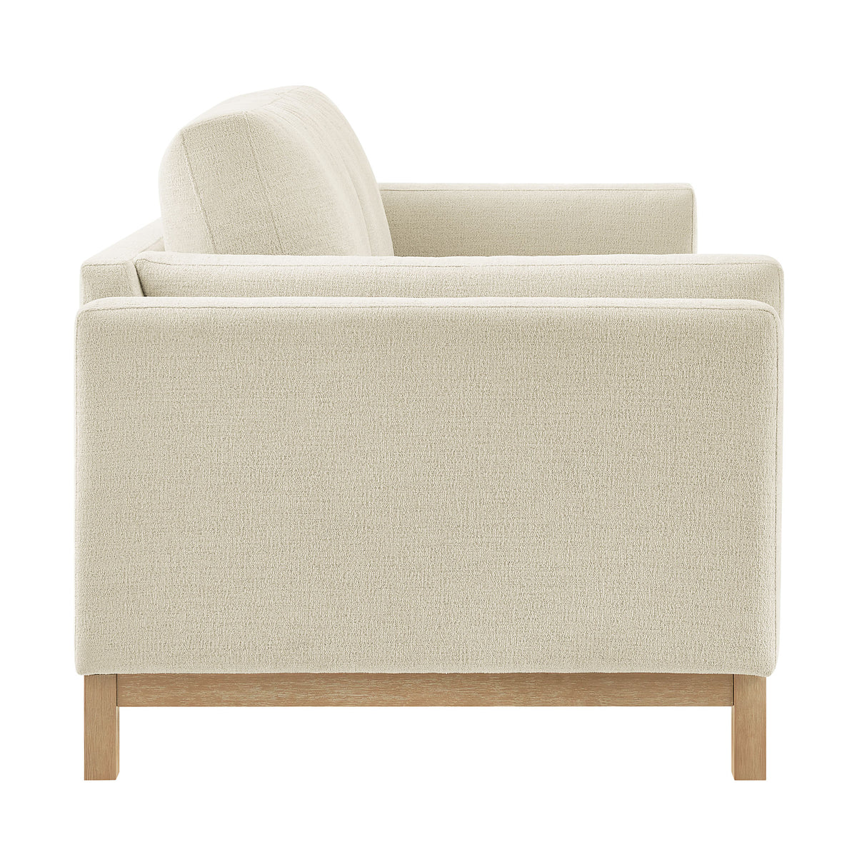Roscoe 81 inch Fabric Sofa, Ivory