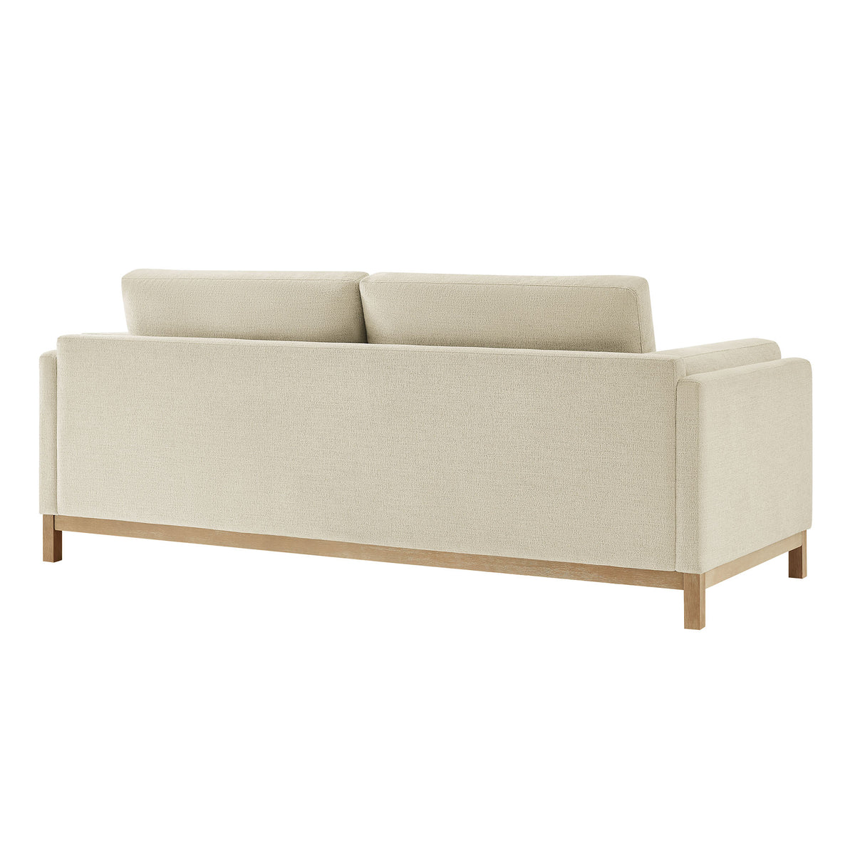 Roscoe 81 inch Fabric Sofa, Ivory