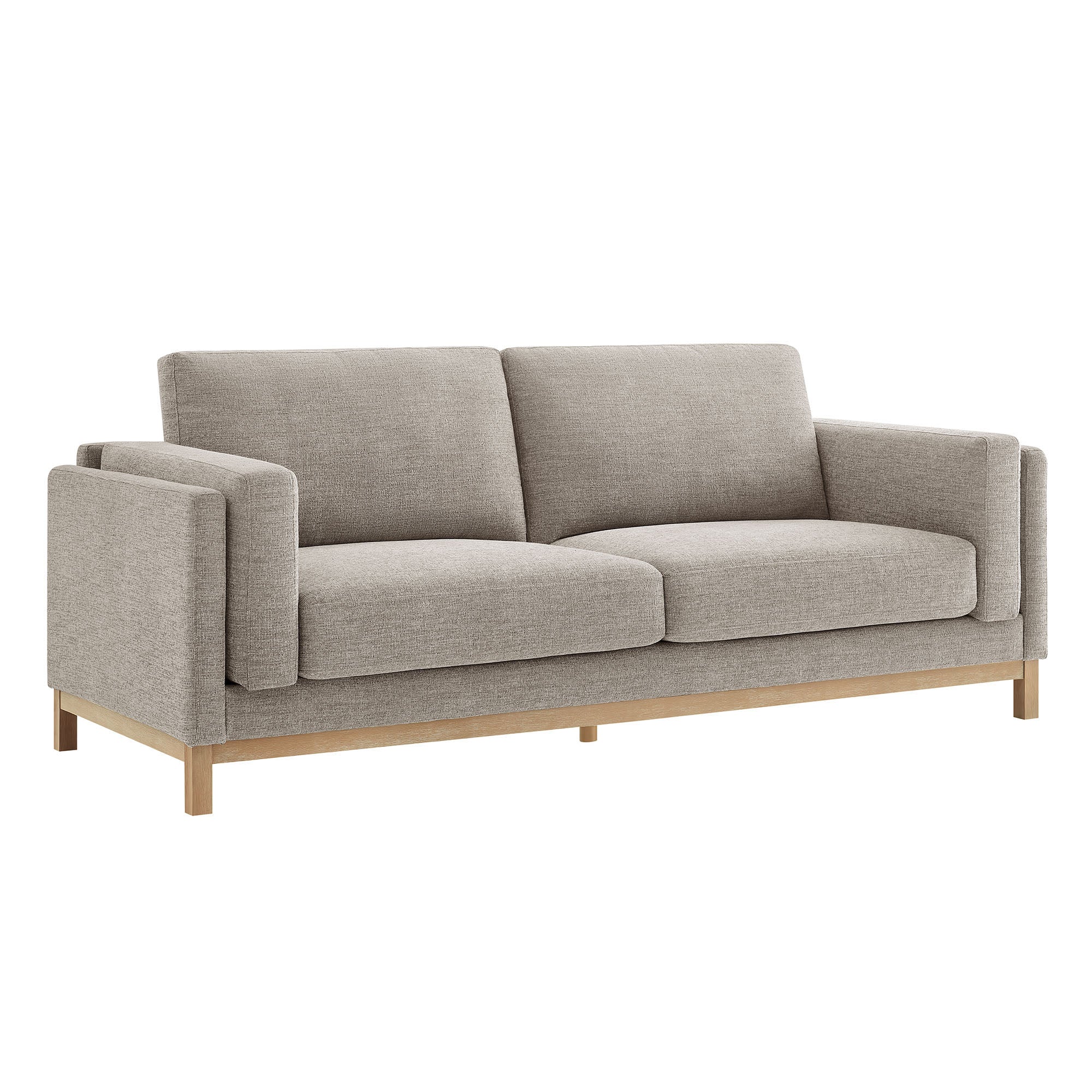 Roscoe 81 inch Fabric Sofa, Pewter