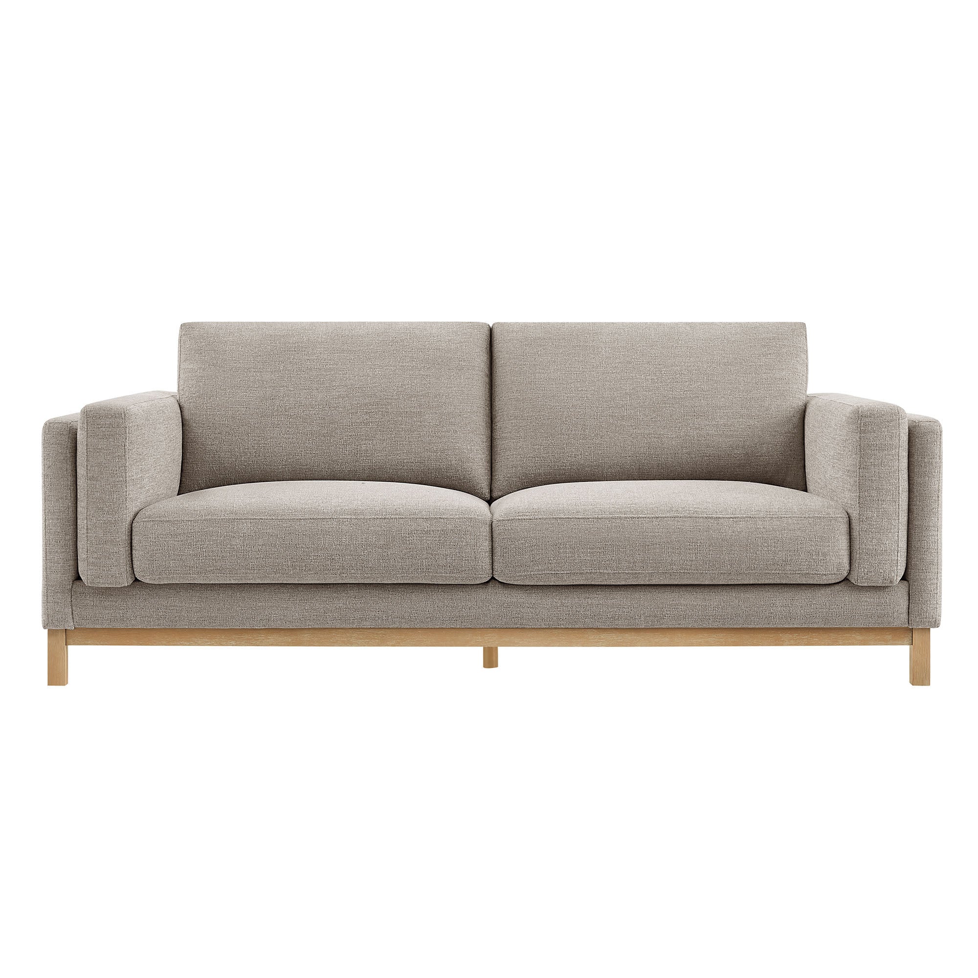 Roscoe 81 inch Fabric Sofa, Pewter