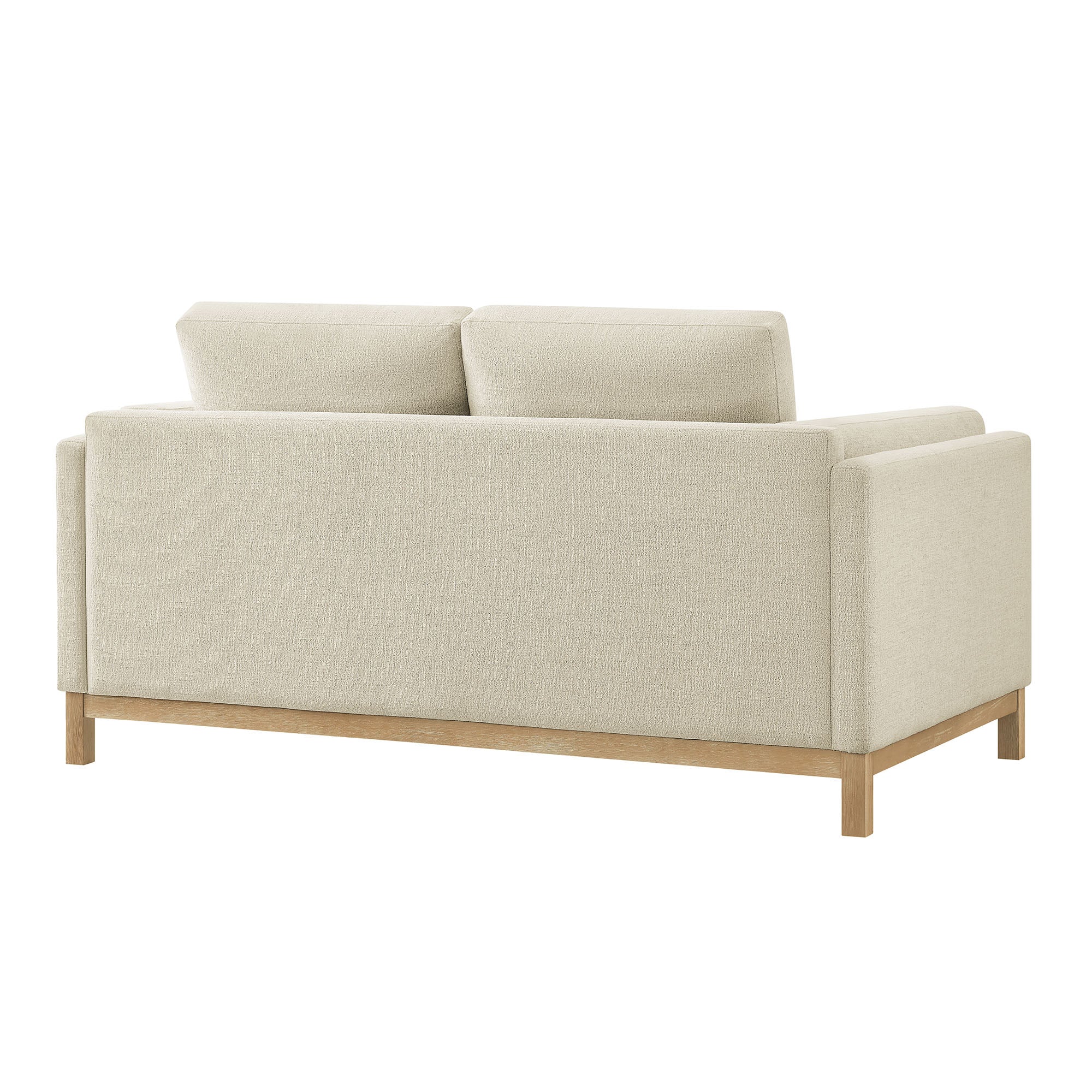 Roscoe 63 inch Fabric Loveseat, Ivory