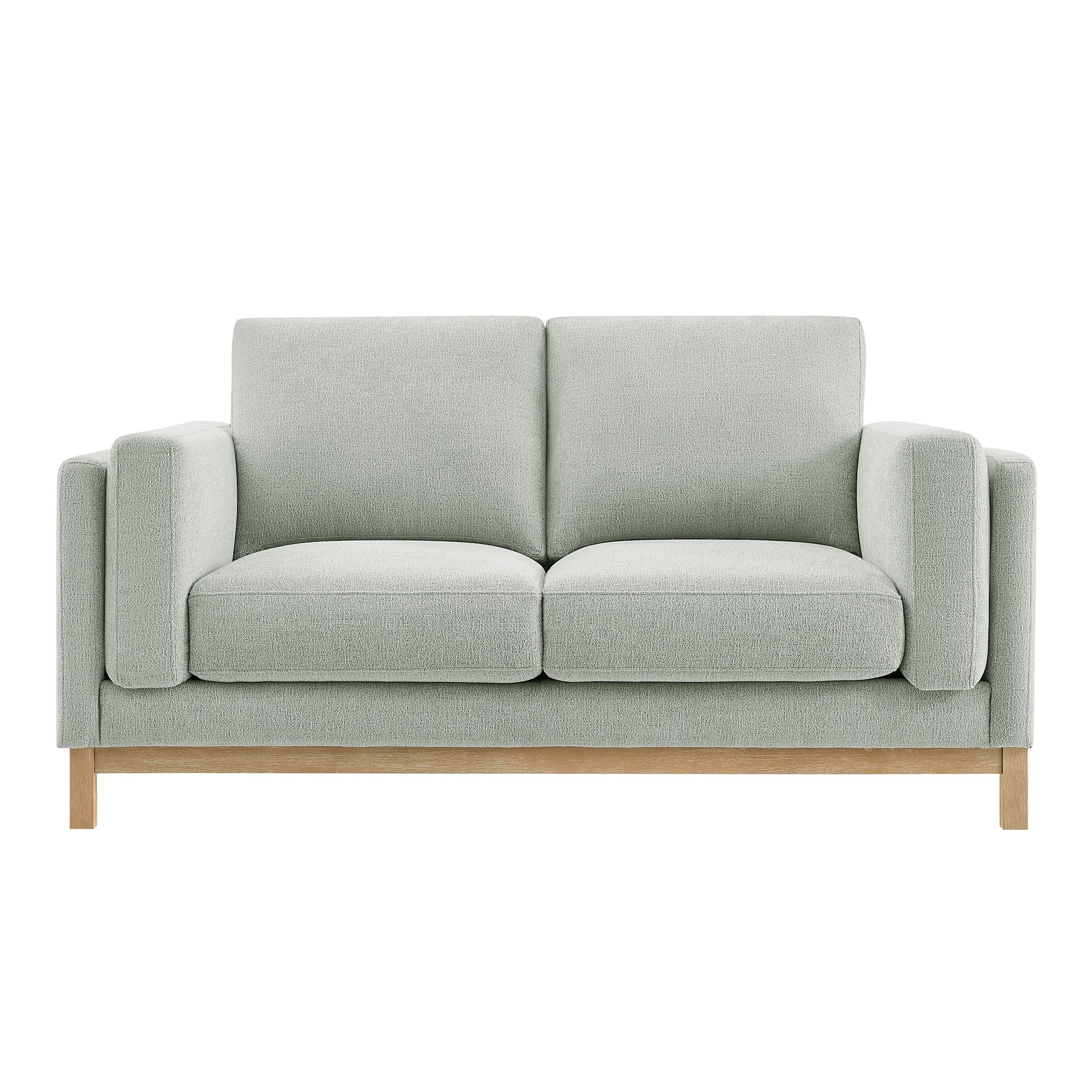 Roscoe 63 inch Fabric Loveseat, Mist