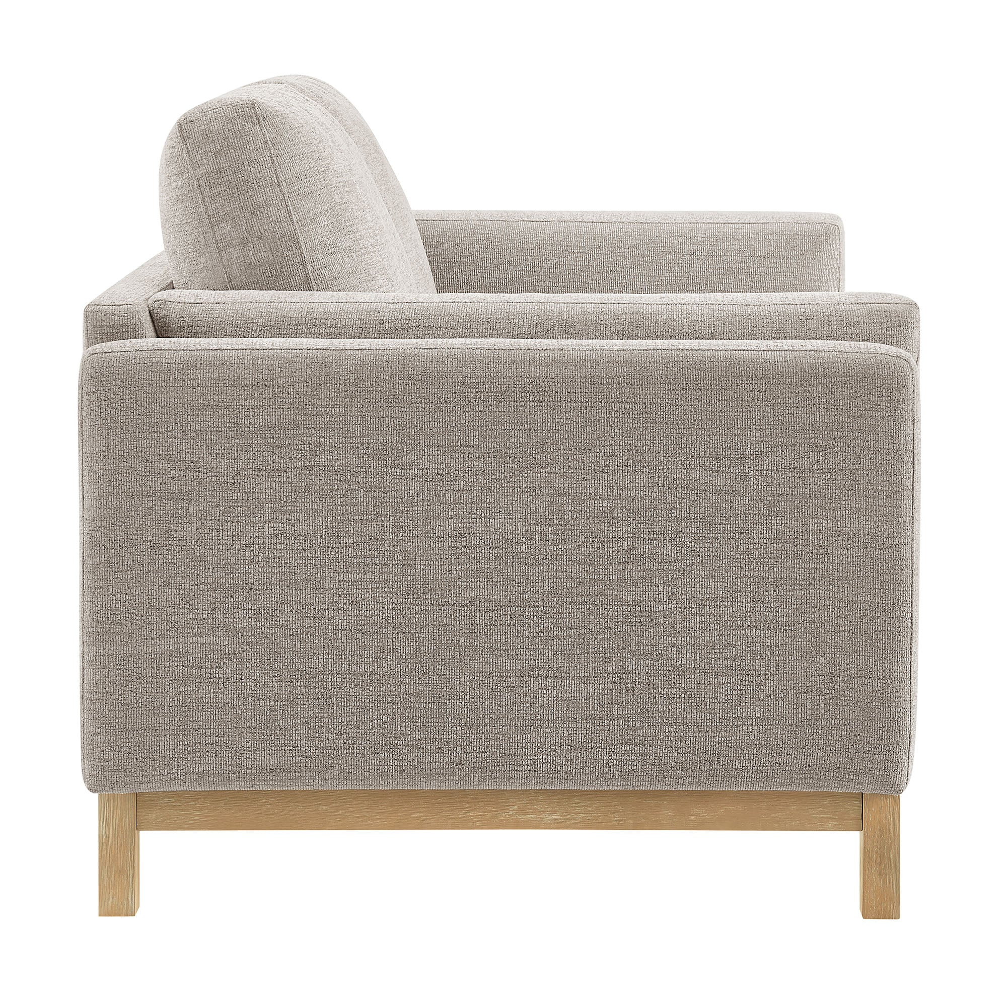 Roscoe 63 inch Fabric Loveseat, Pewter