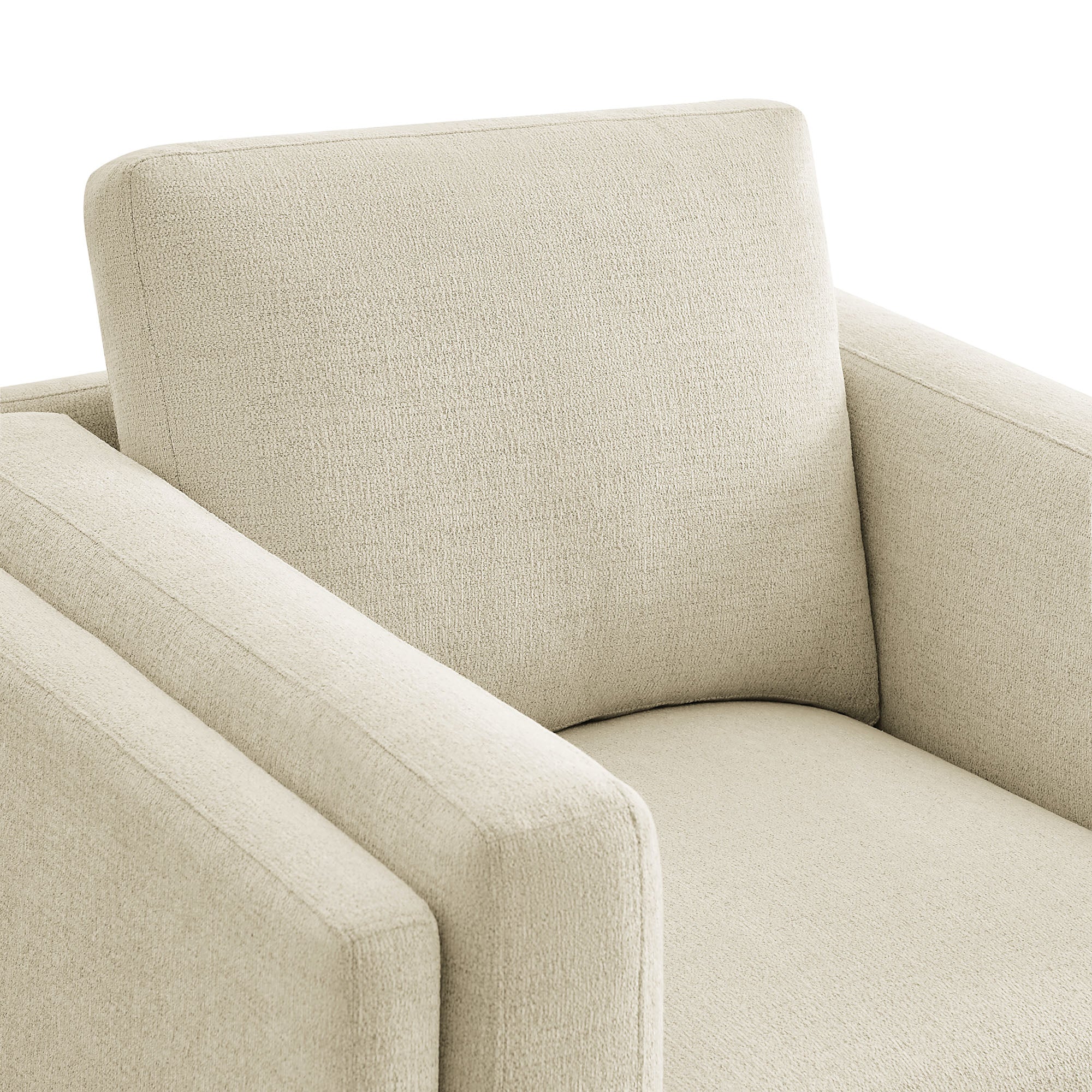 Roscoe Fabric Armchair, Ivory