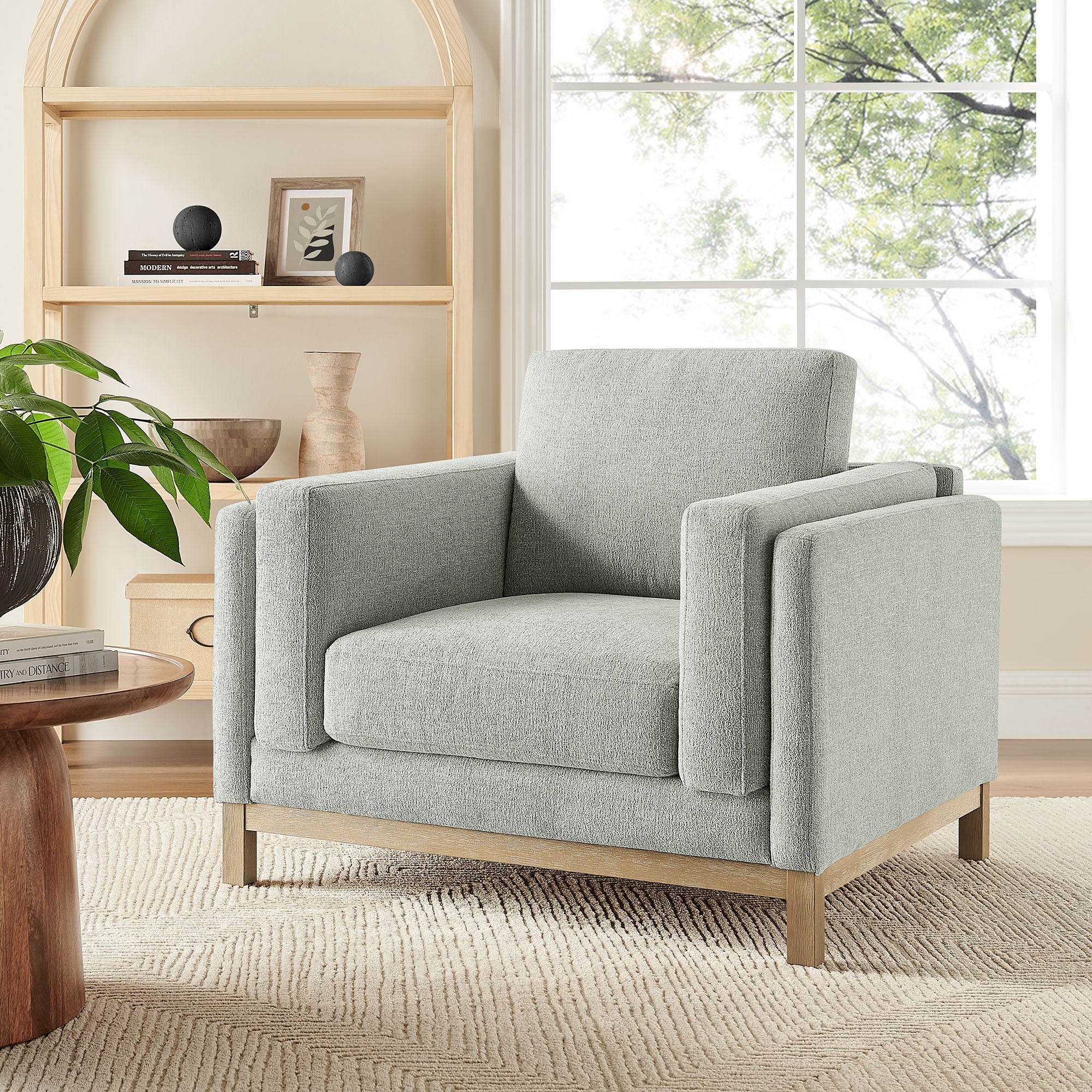 Roscoe Fabric Armchair, Mist