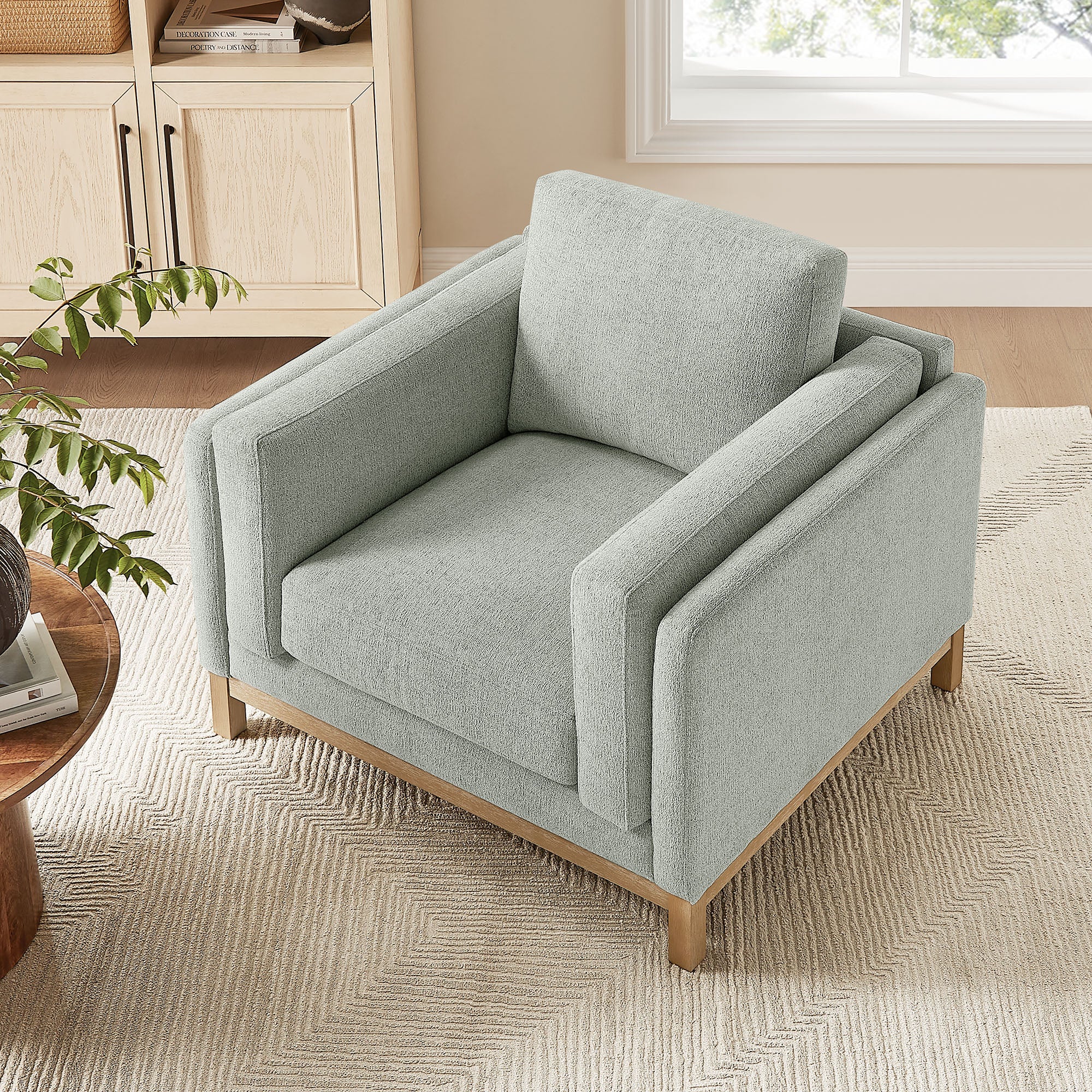 Roscoe Fabric Armchair, Mist