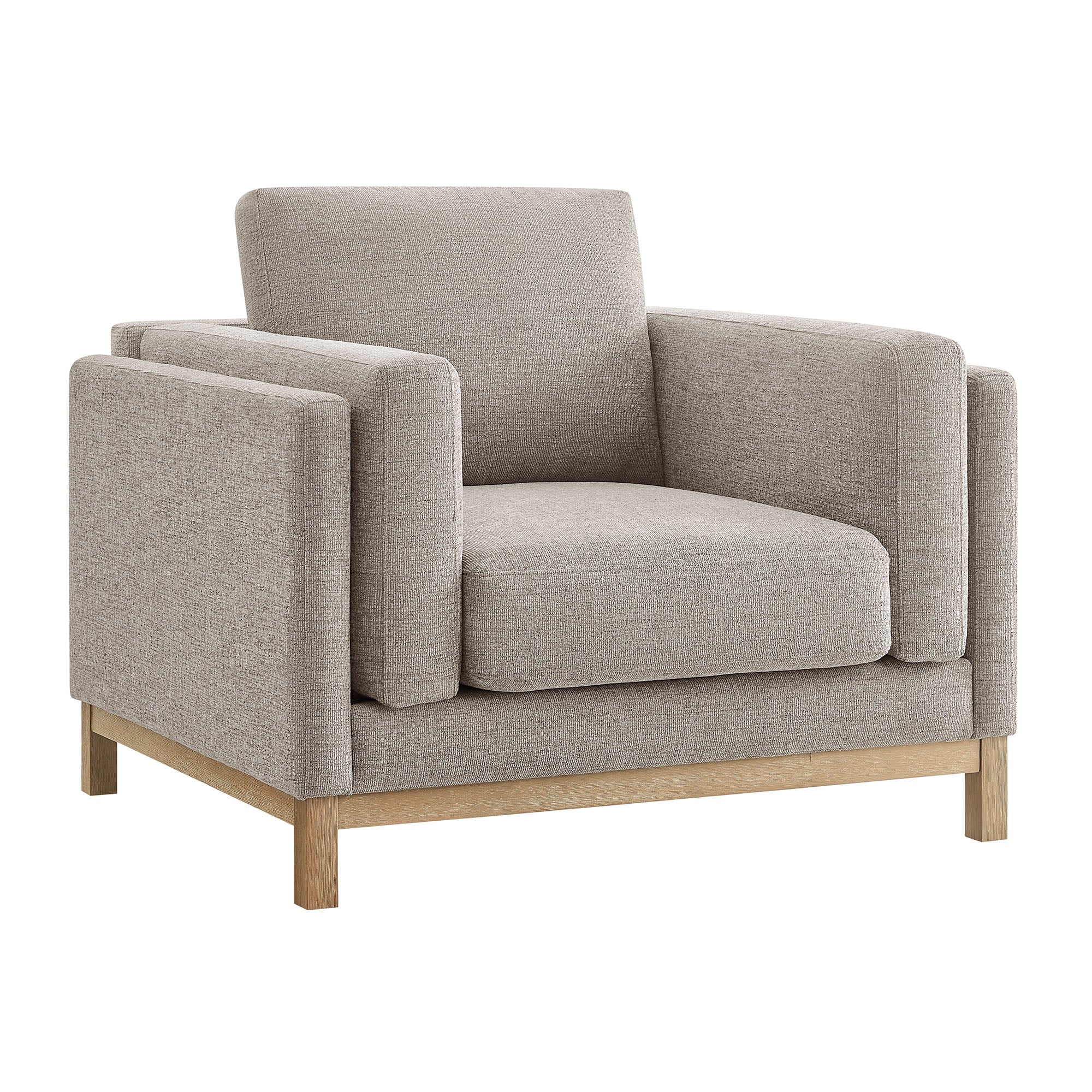 Roscoe Fabric Armchair, Pewter