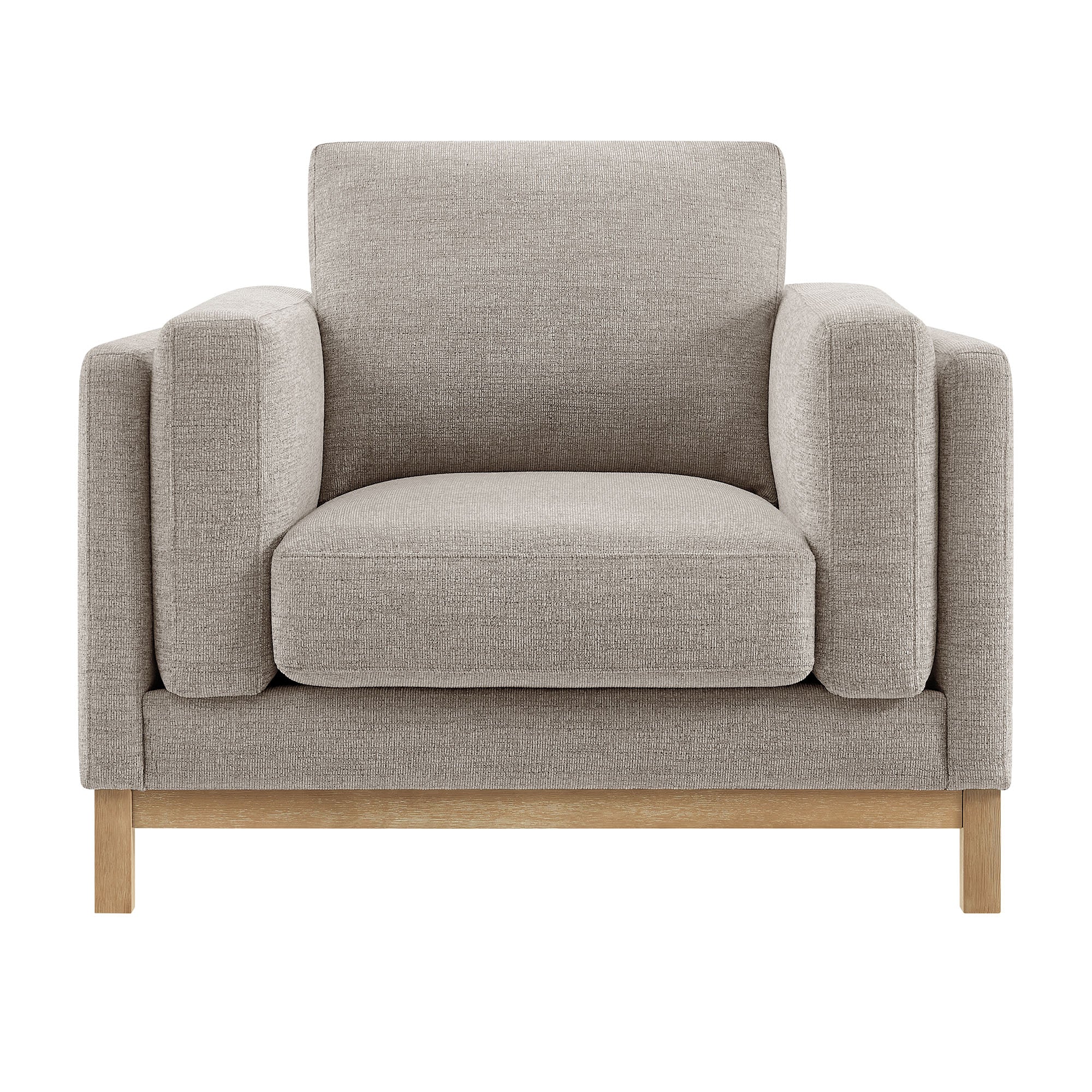 Roscoe Fabric Armchair, Pewter
