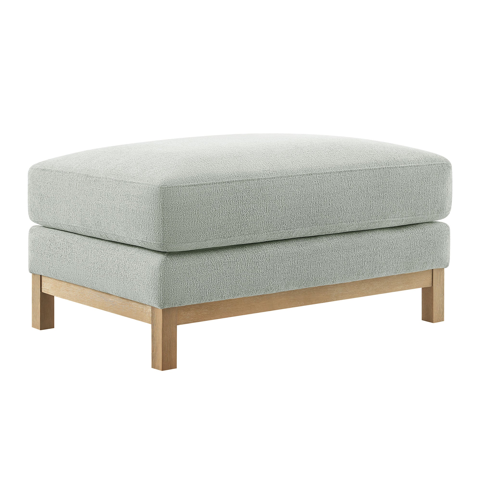 Roscoe Fabric Ottoman, Mist