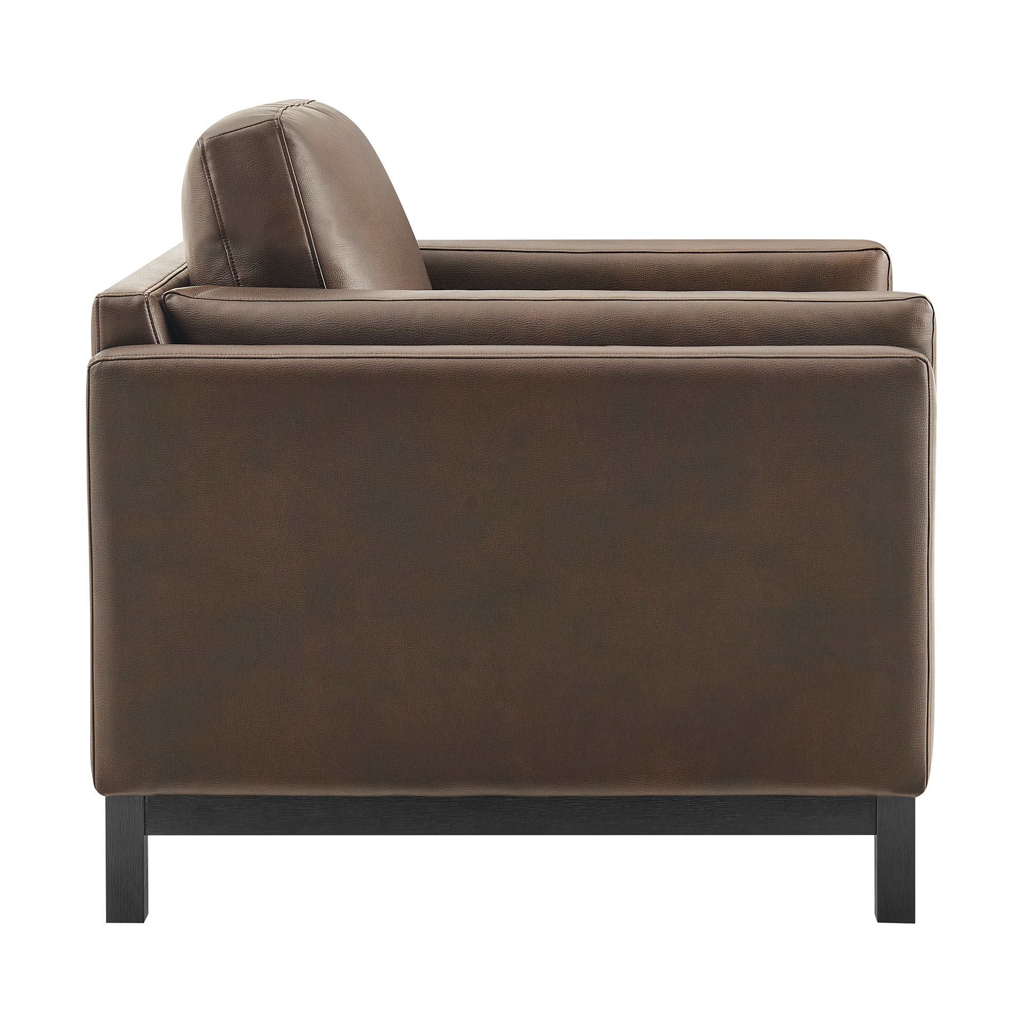 Roscoe Vegan Leather Armchair, Espresso