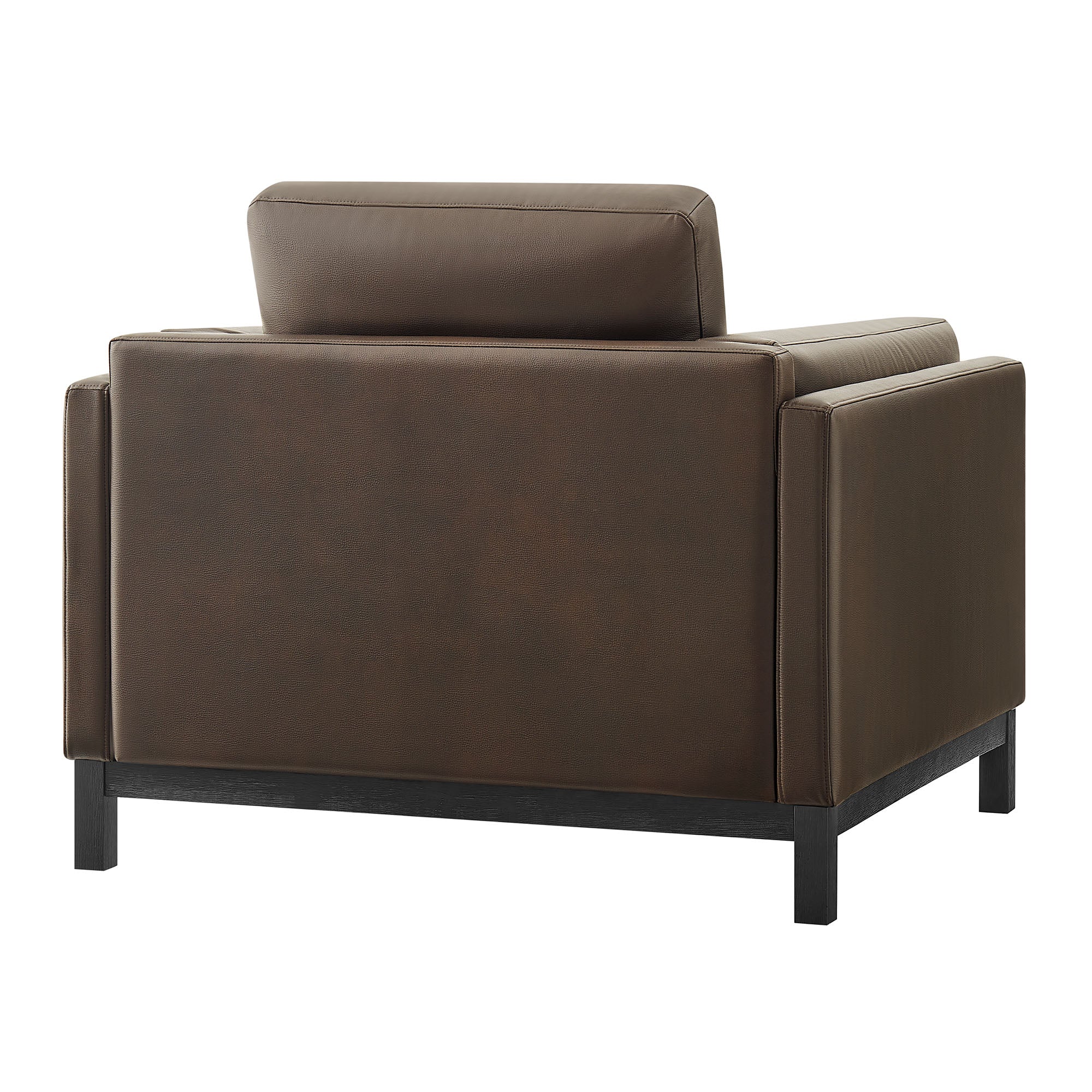 Roscoe Vegan Leather Armchair, Espresso