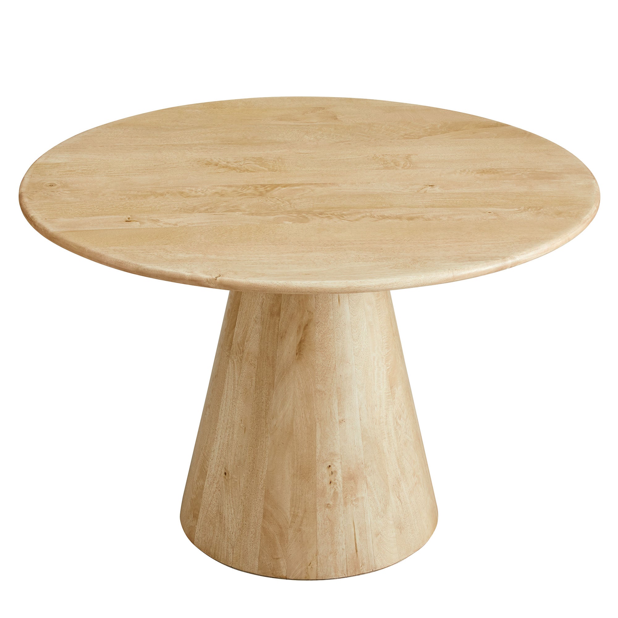 Sabelle 47" Round Wood Dining Table, Natural