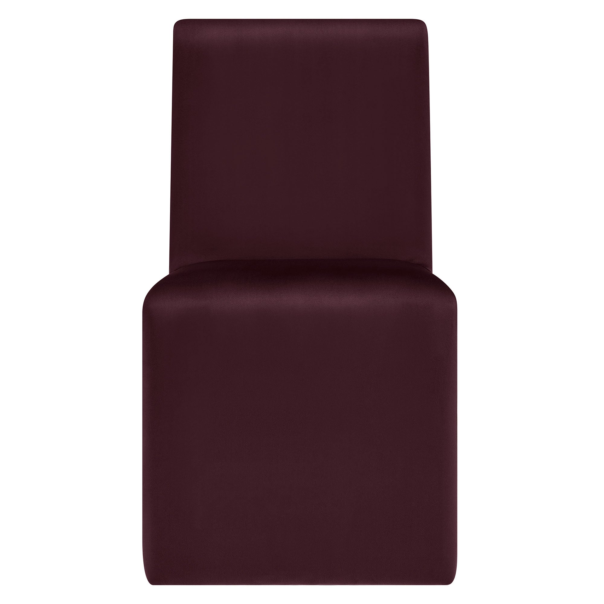 Emory Upholstered Performance Velvet Dining Side Chair, Mulberry