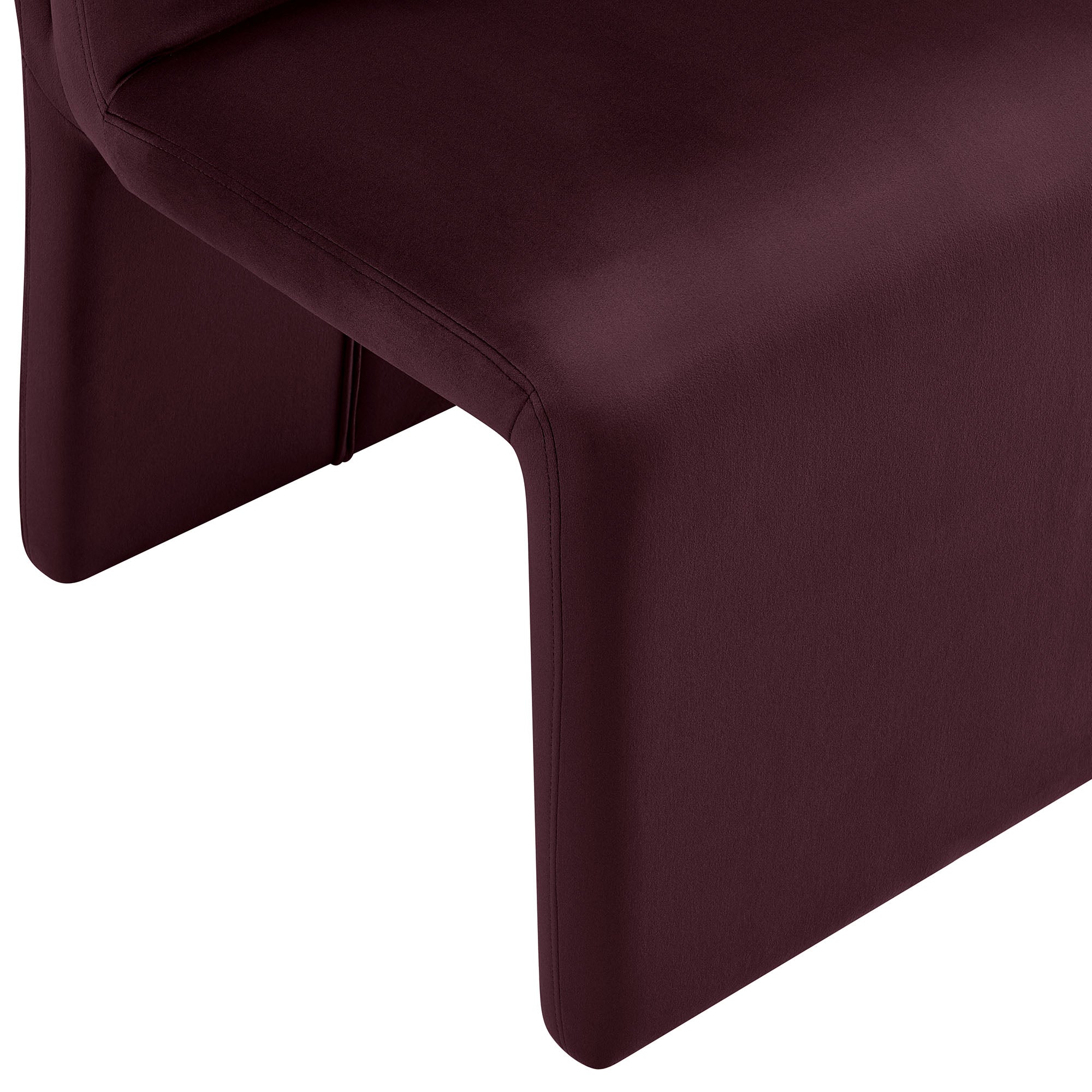 Emory Upholstered Performance Velvet Dining Side Chair, Mulberry