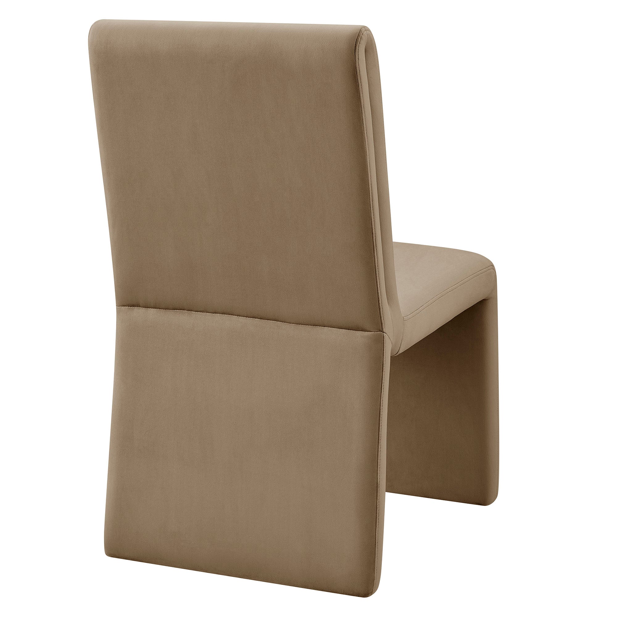 Emory Upholstered Performance Velvet Dining Side Chair, Taupe