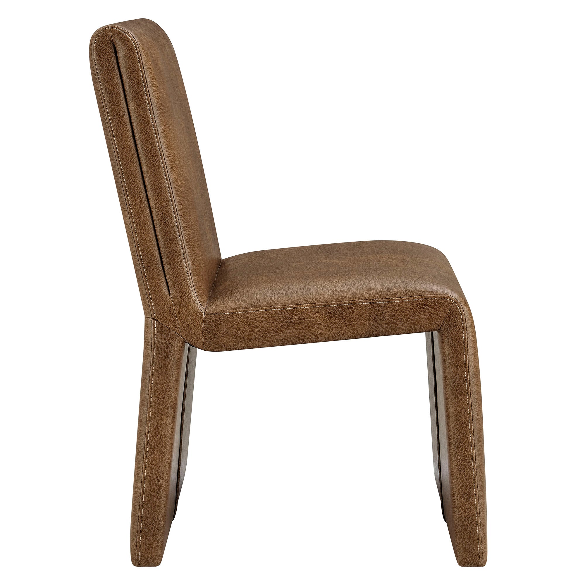 Emory Vegan Leather Dining Side Chair, Canyon