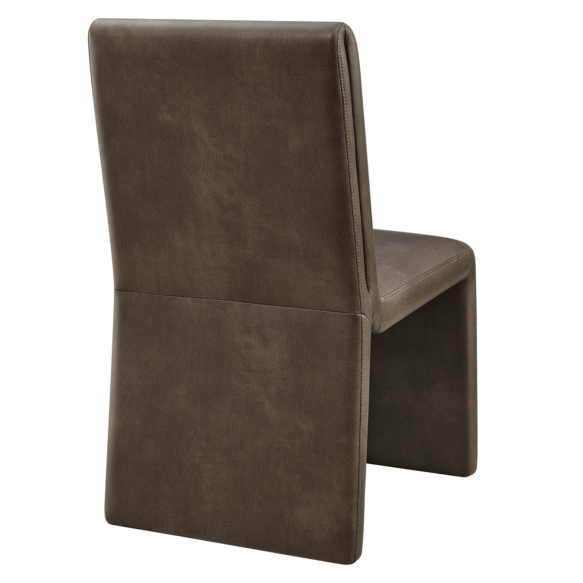 Emory Vegan Leather Dining Side Chair, Mushroom