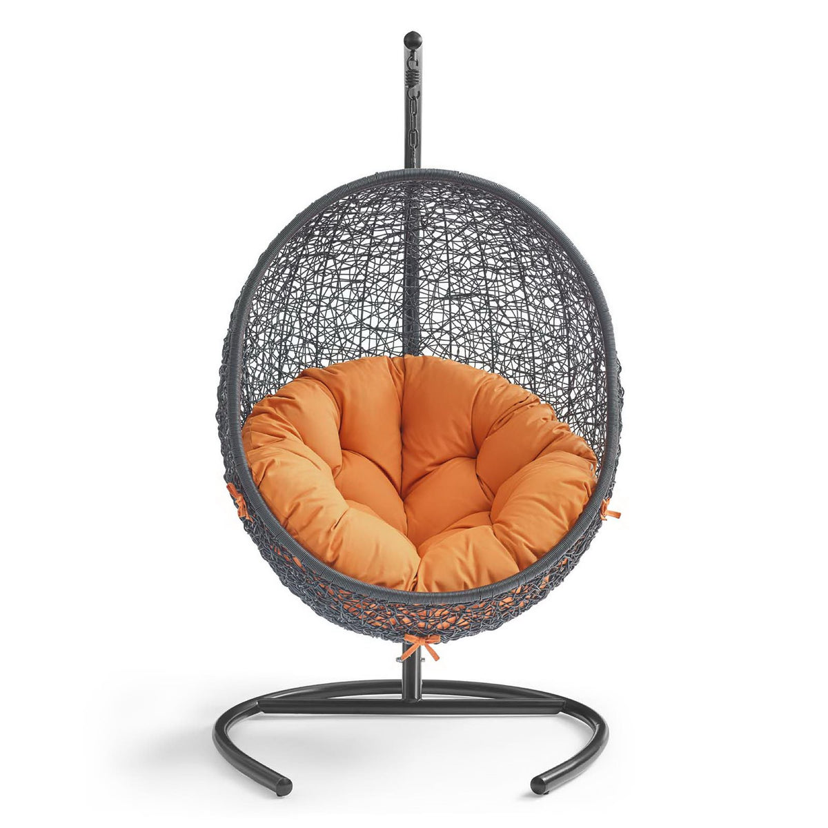 Encase Swing Outdoor Patio Lounge Chair, Orange