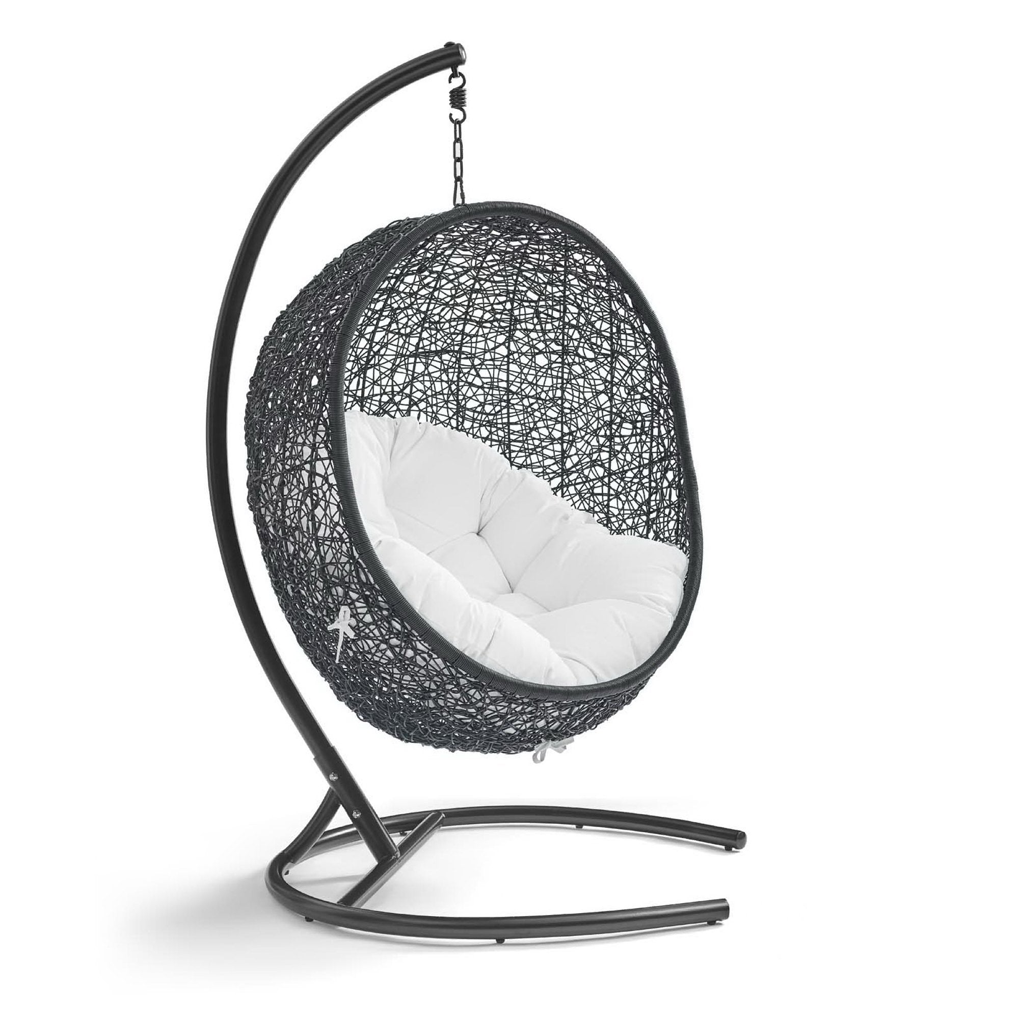 Encase Swing Outdoor Patio Lounge Chair, White