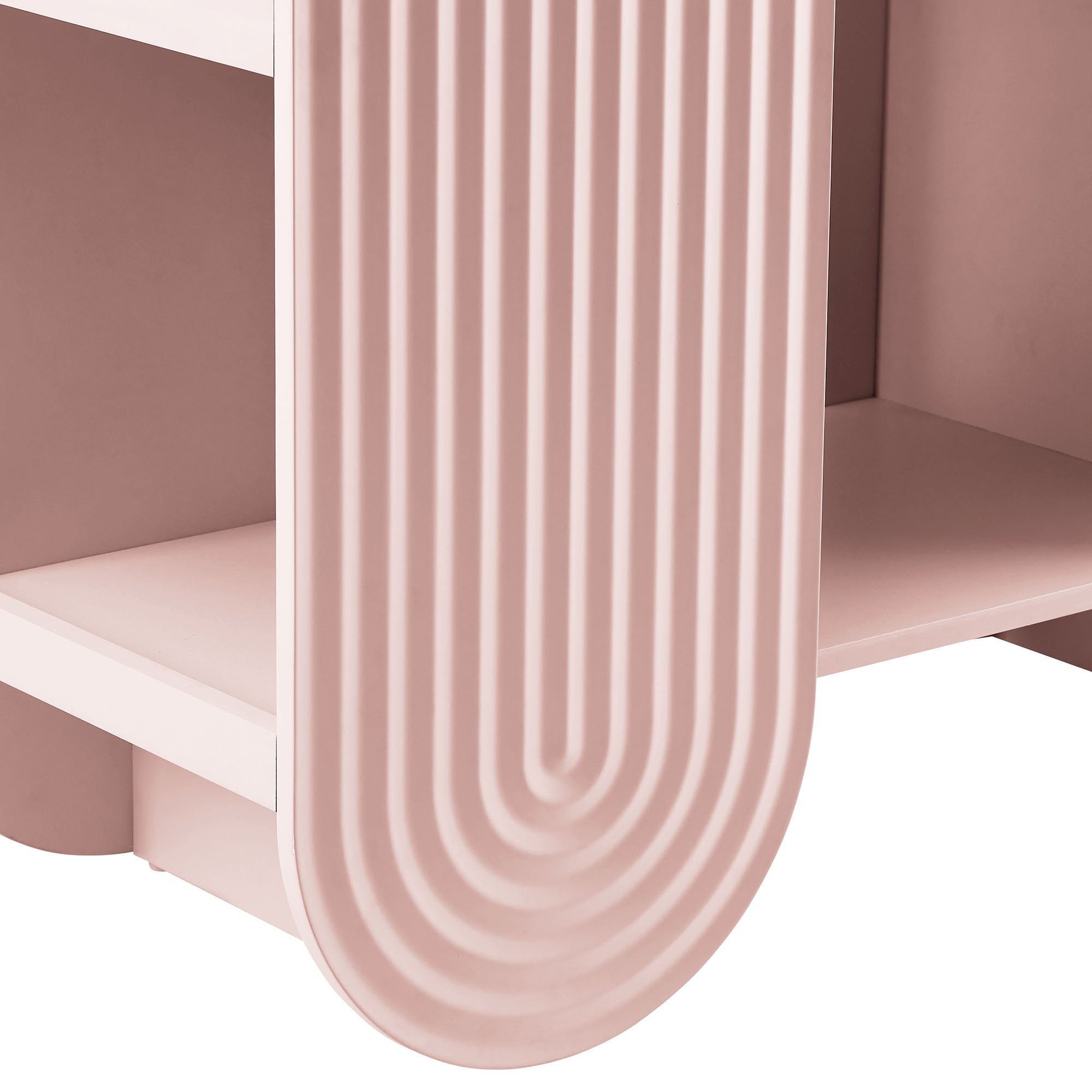 Daydream 58" Arched Bookshelf, Soft Pink