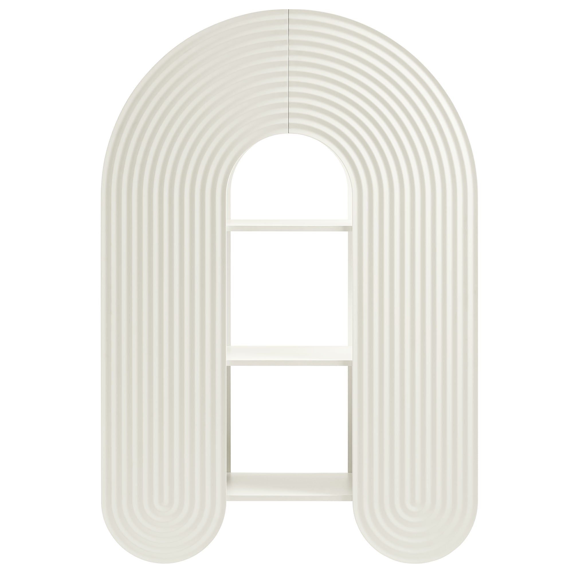 Daydream 58" Arched Bookshelf, White