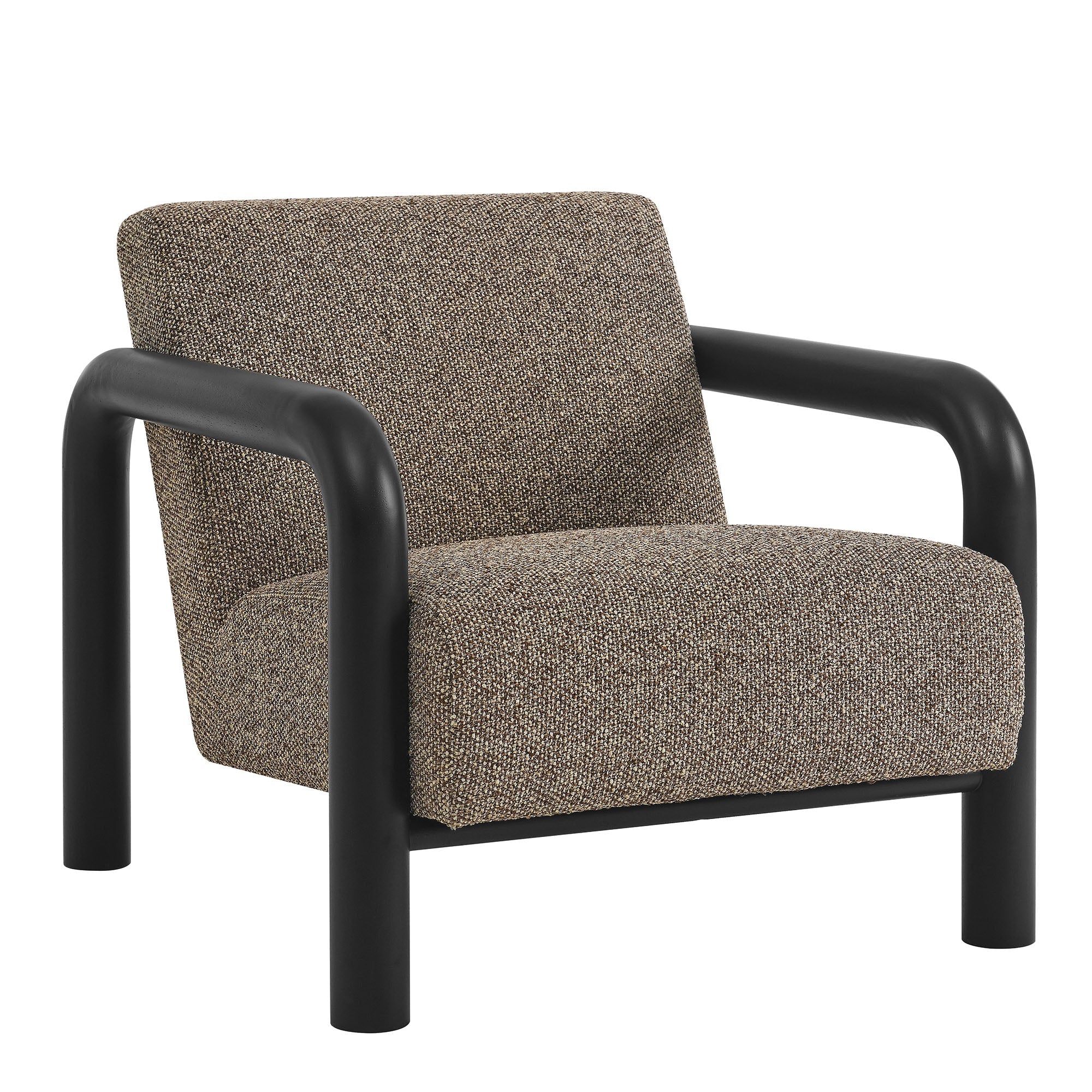 Sereno Boucle Accent Chair, Earth Black