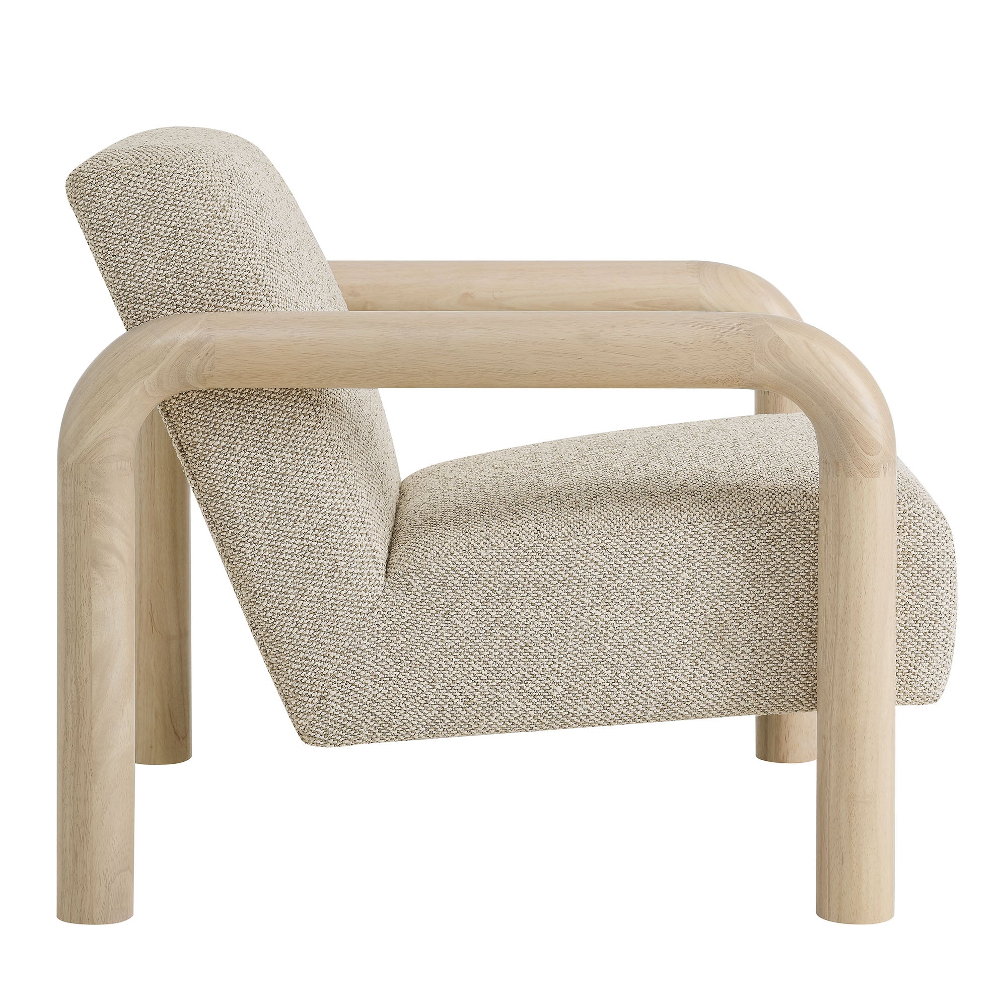 Sereno Boucle Accent Chair, Marble Oak