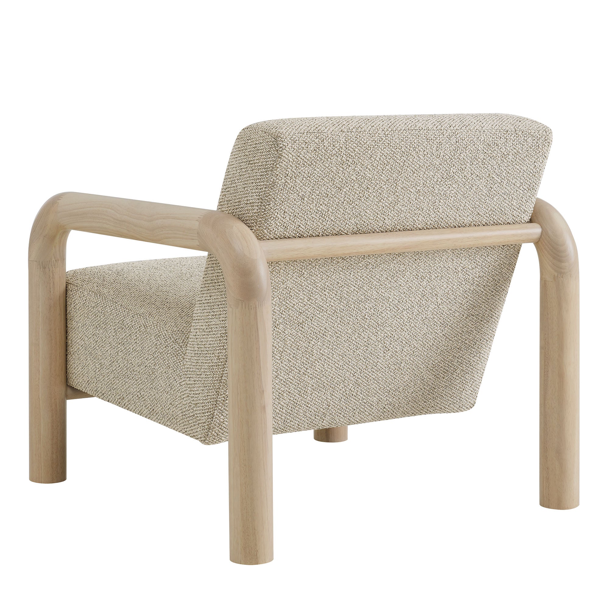 Sereno Boucle Accent Chair, Marble Oak