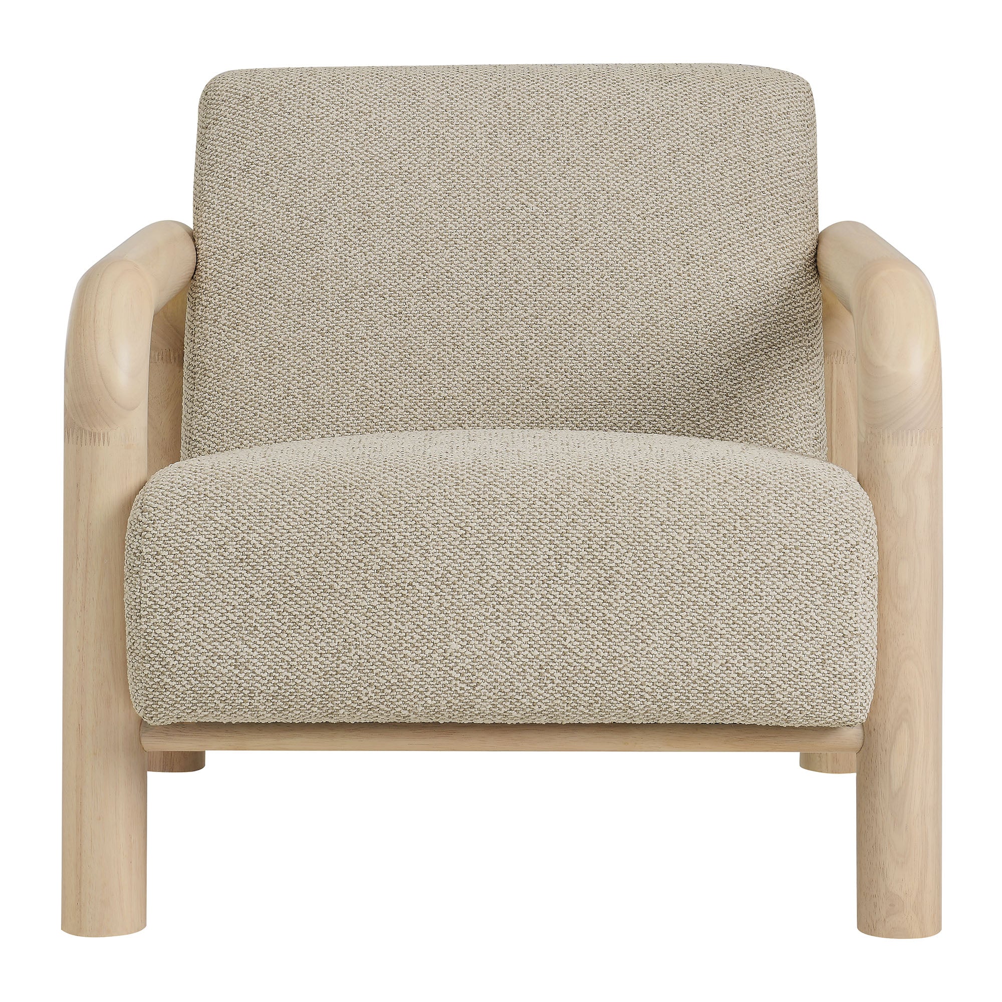 Sereno Boucle Accent Chair, Marble Oak