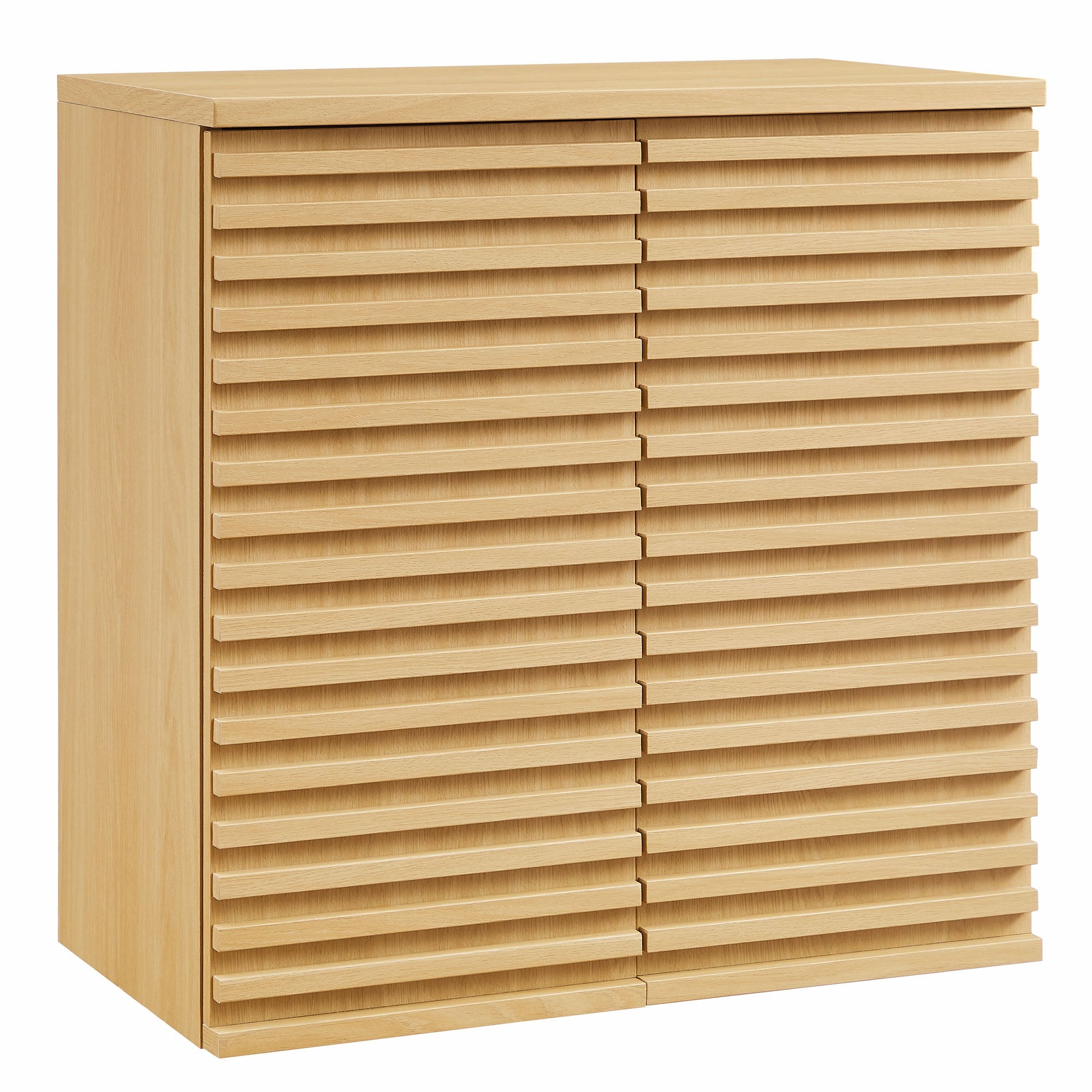Render Wall Mounted Bathroom Cabinet, Oak