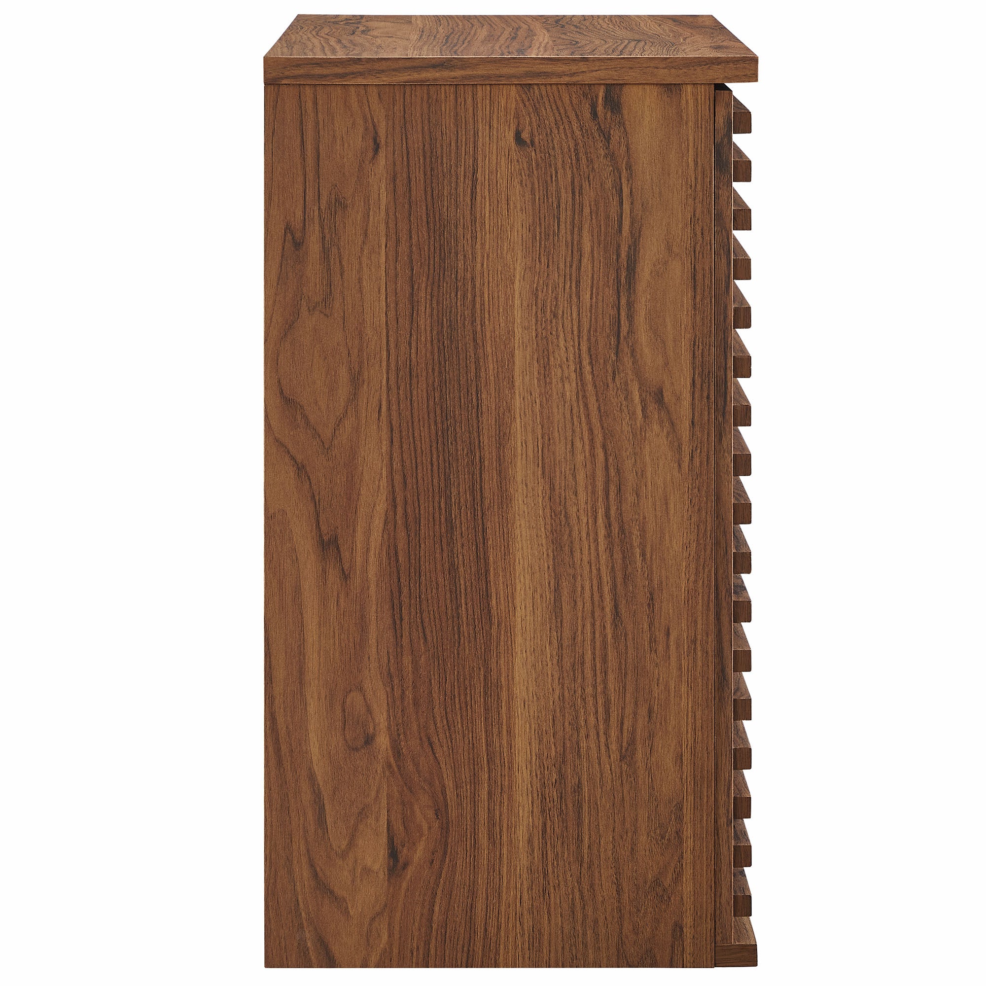 Render Wall Mounted Bathroom Cabinet, Walnut