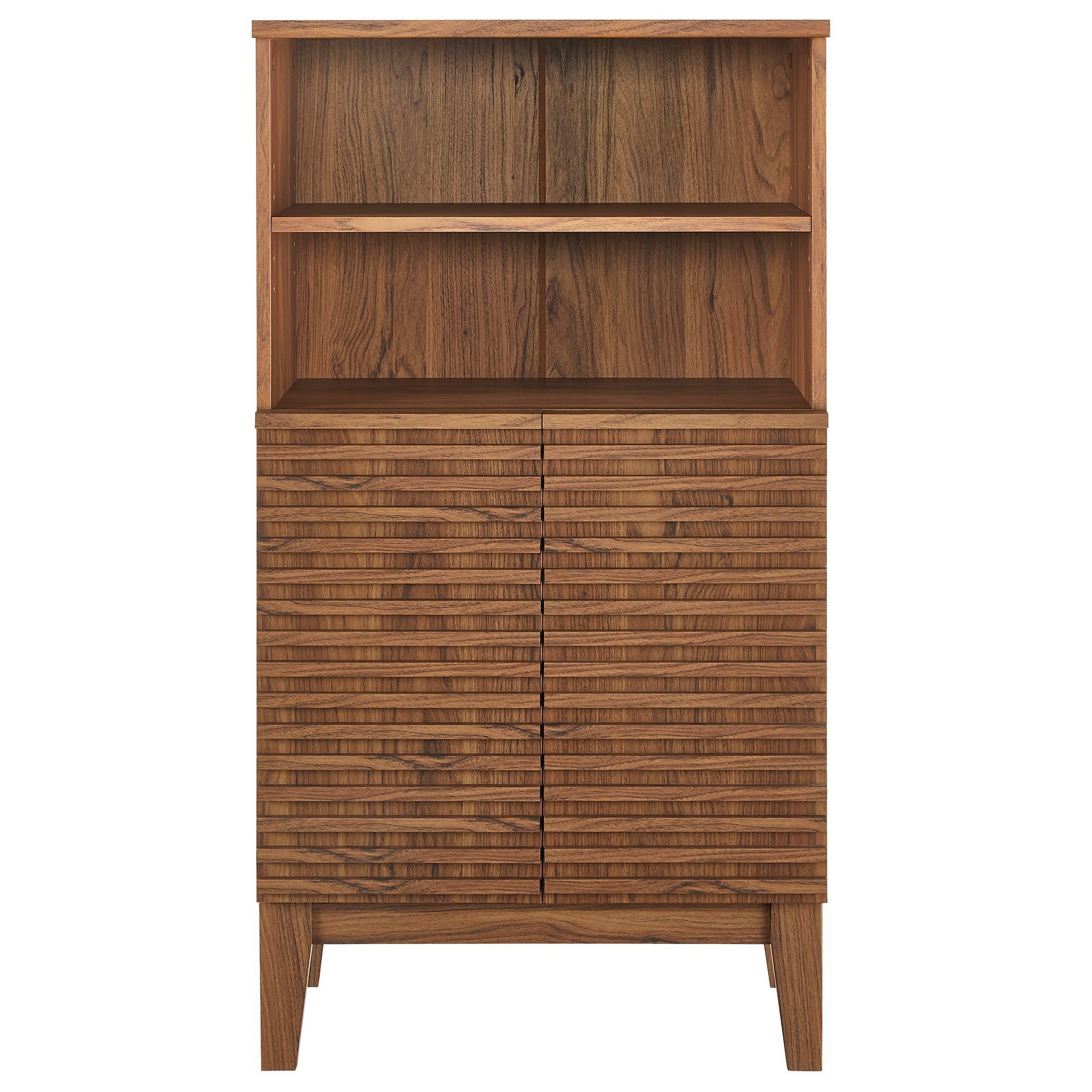 Render Freestanding Bathroom Storage Cabinet, Walnut