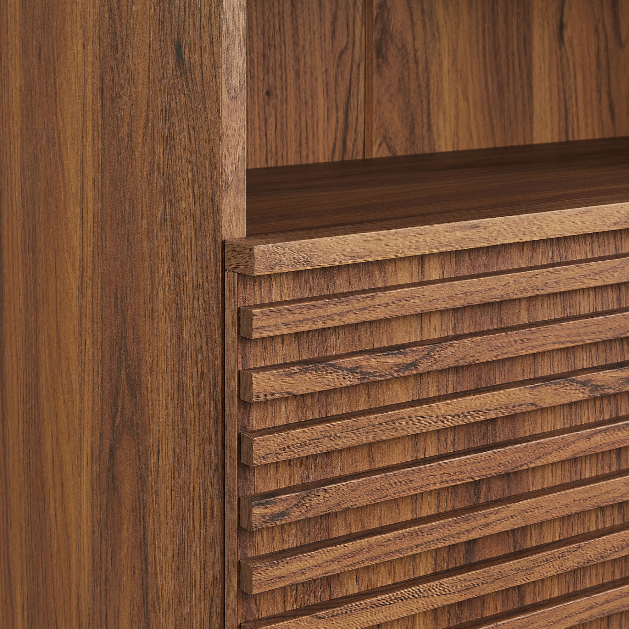 Render Freestanding Bathroom Storage Cabinet, Walnut