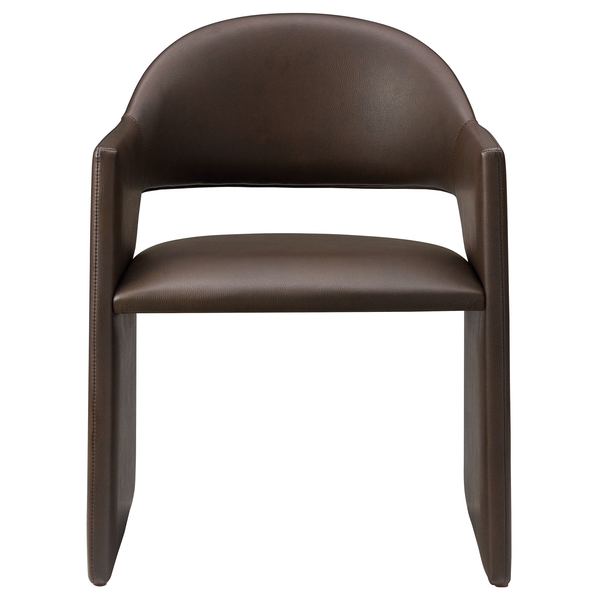 Talia Vegan Leather Dining Armchair, Espresso