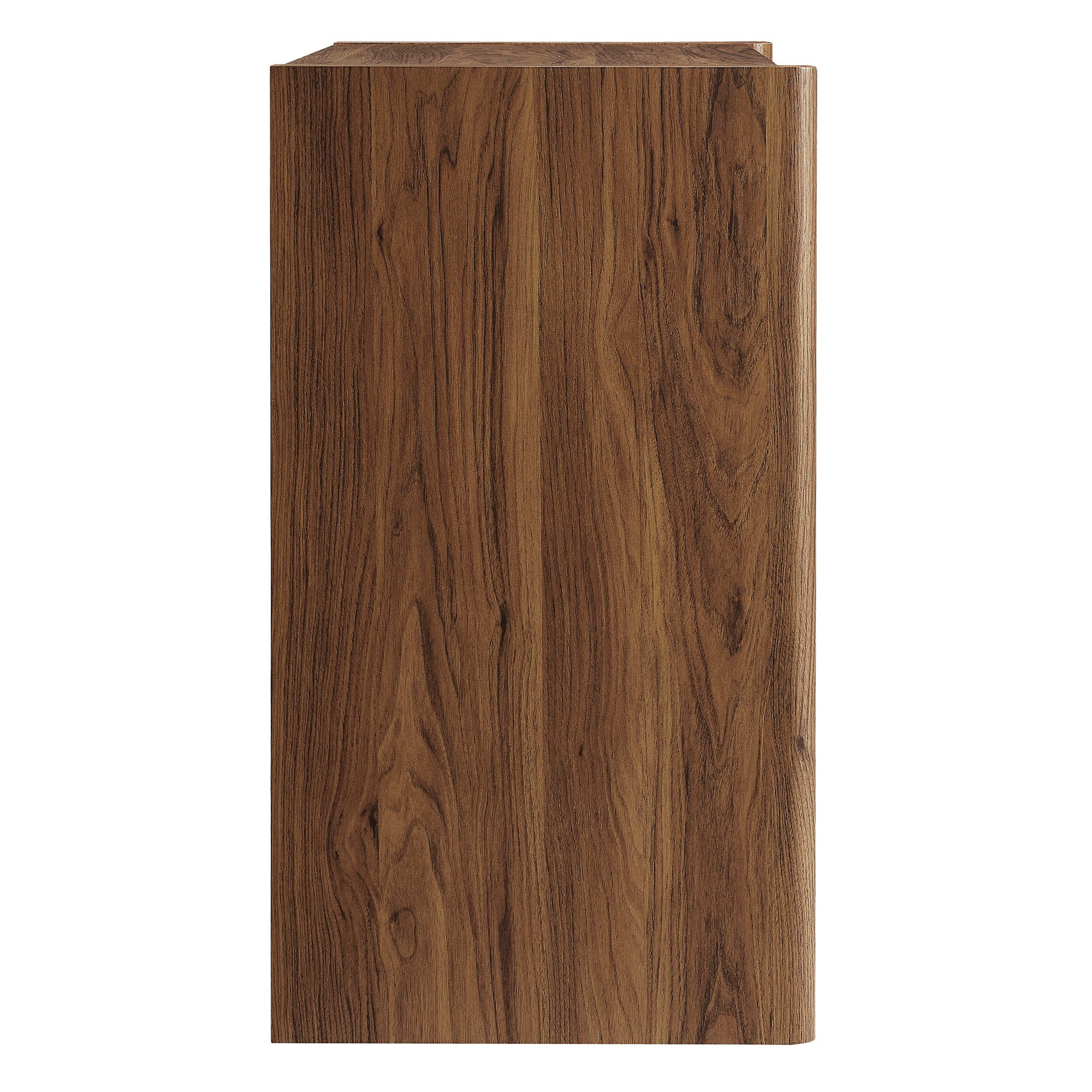 Emric Wave Accent Cabinet, Walnut