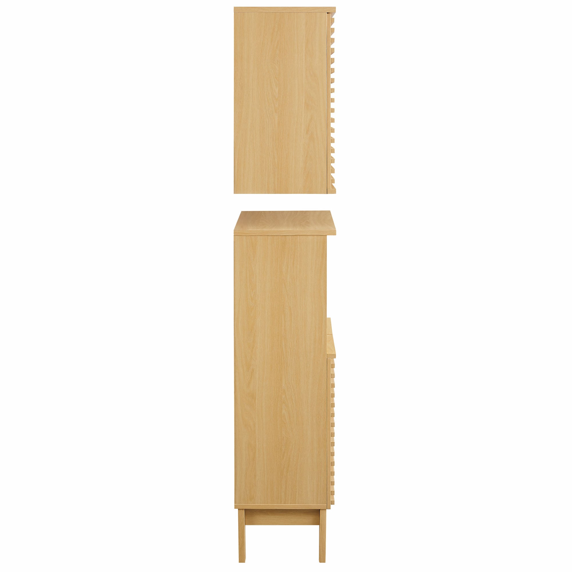 Render Bathroom Cabinet Set, Oak