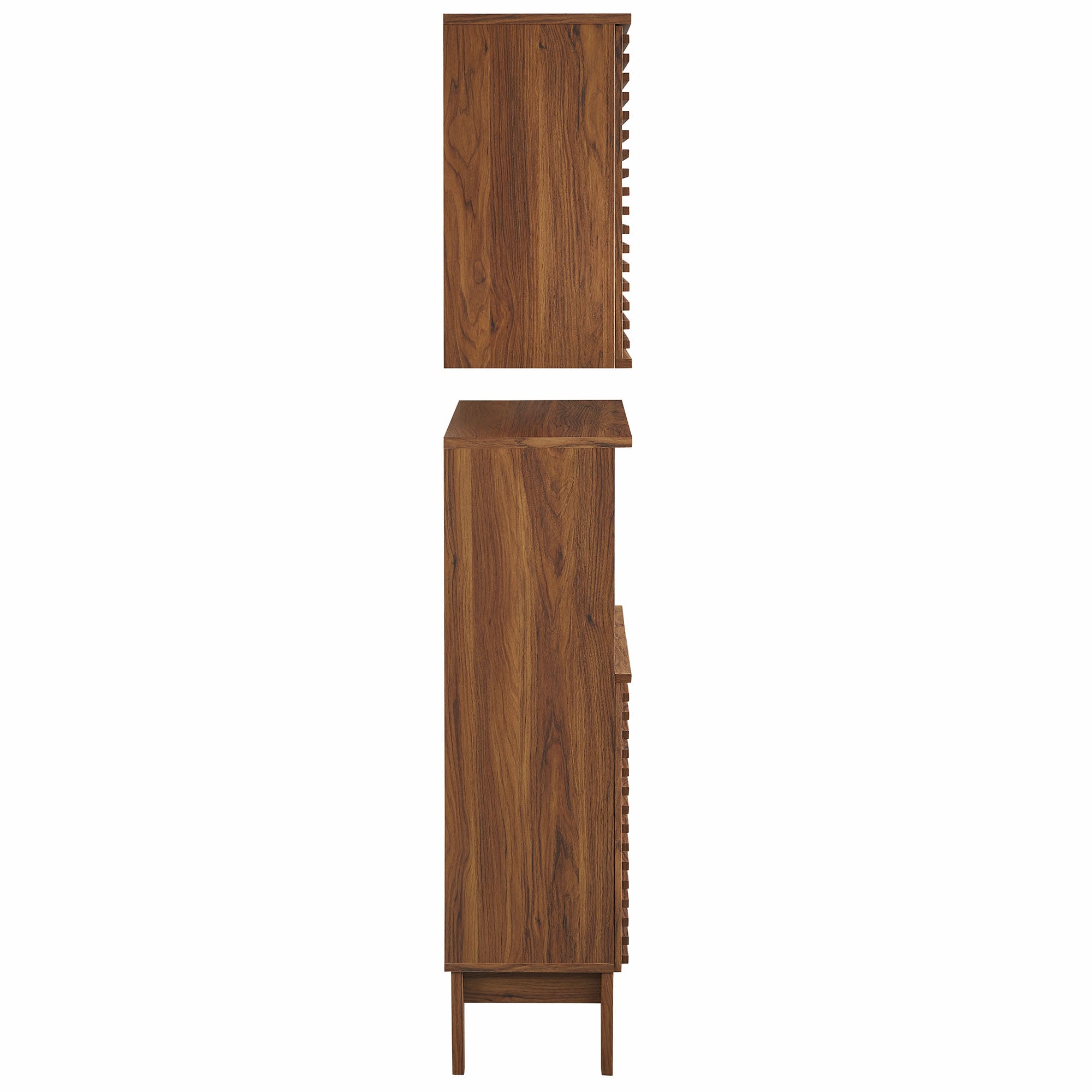 Render Bathroom Cabinet Set, Walnut