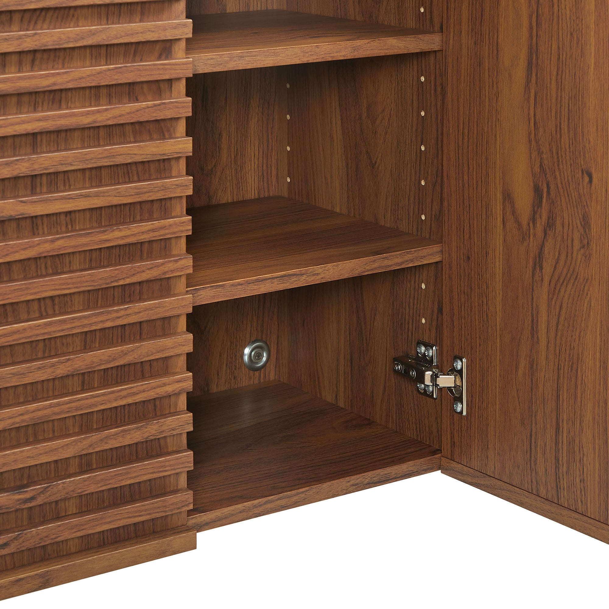 Render Bathroom Cabinet Set, Walnut