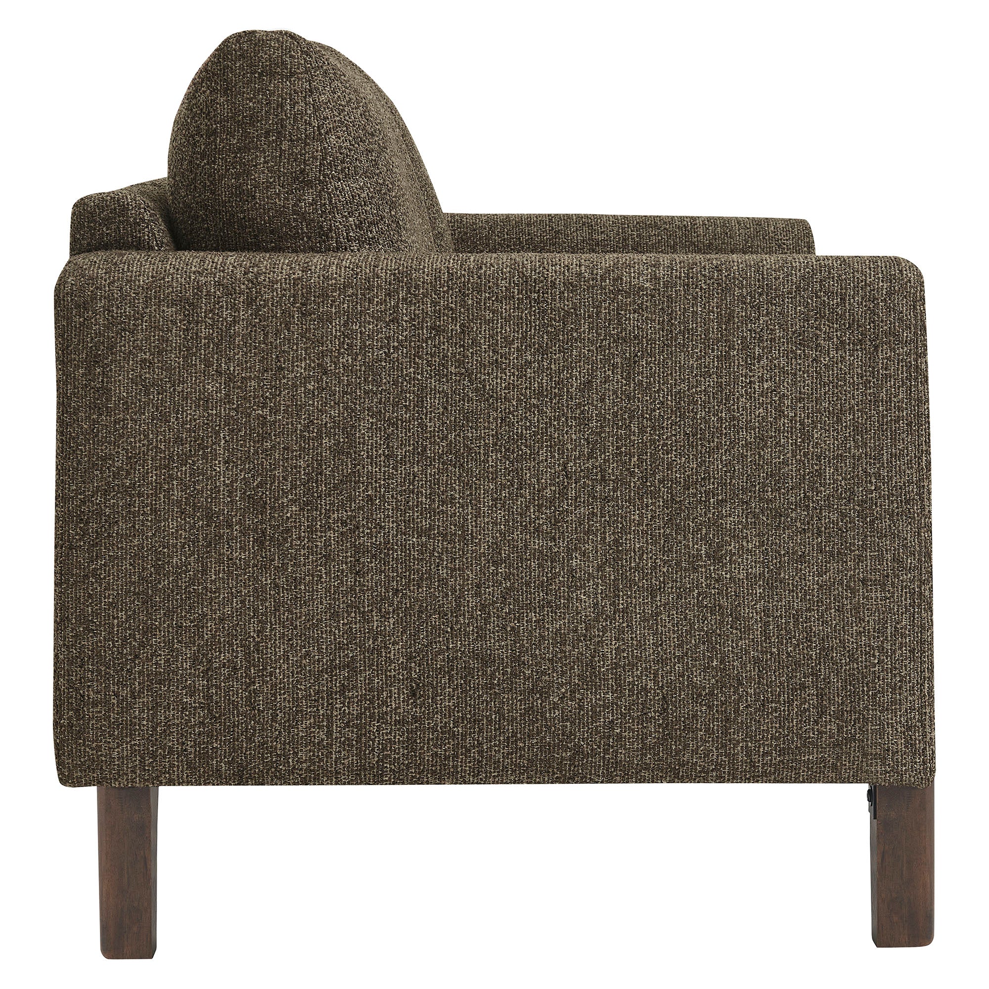 Hawken Boucle Fabric Loveseat, Antique Espresso