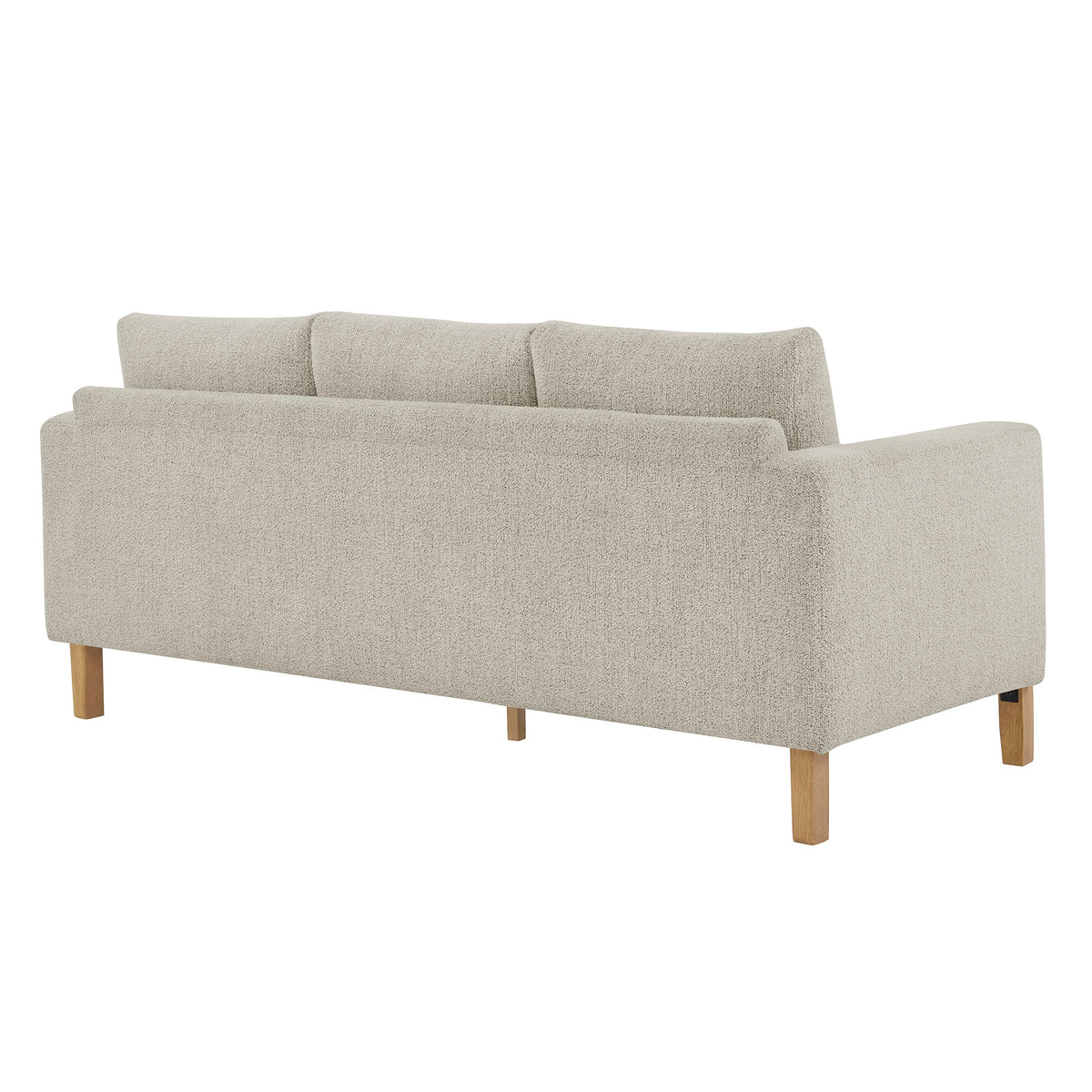 Hawken Boucle Fabric Sofa, Parchment Beech