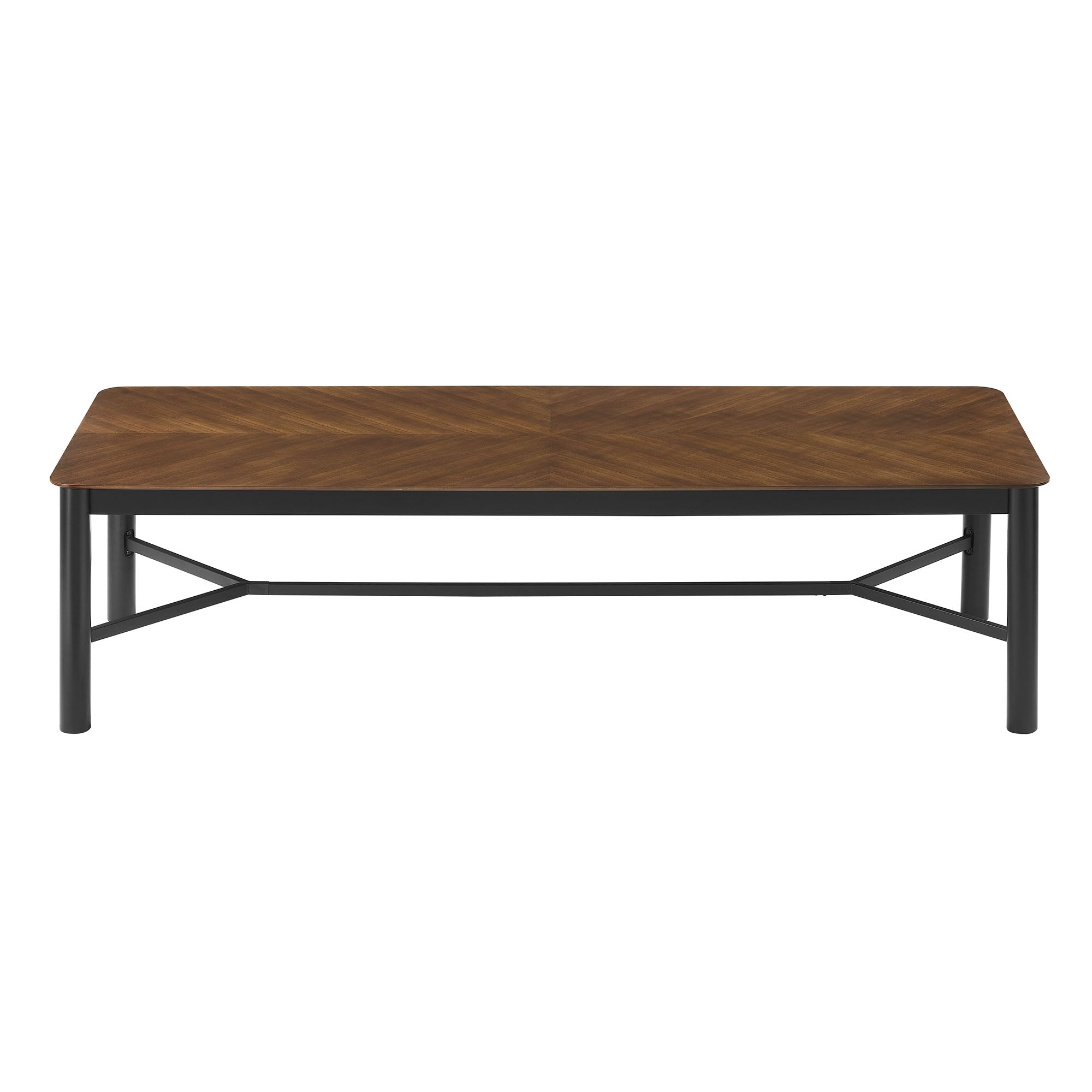 Ashlan 110" Rectangle Dining Table, Walnut