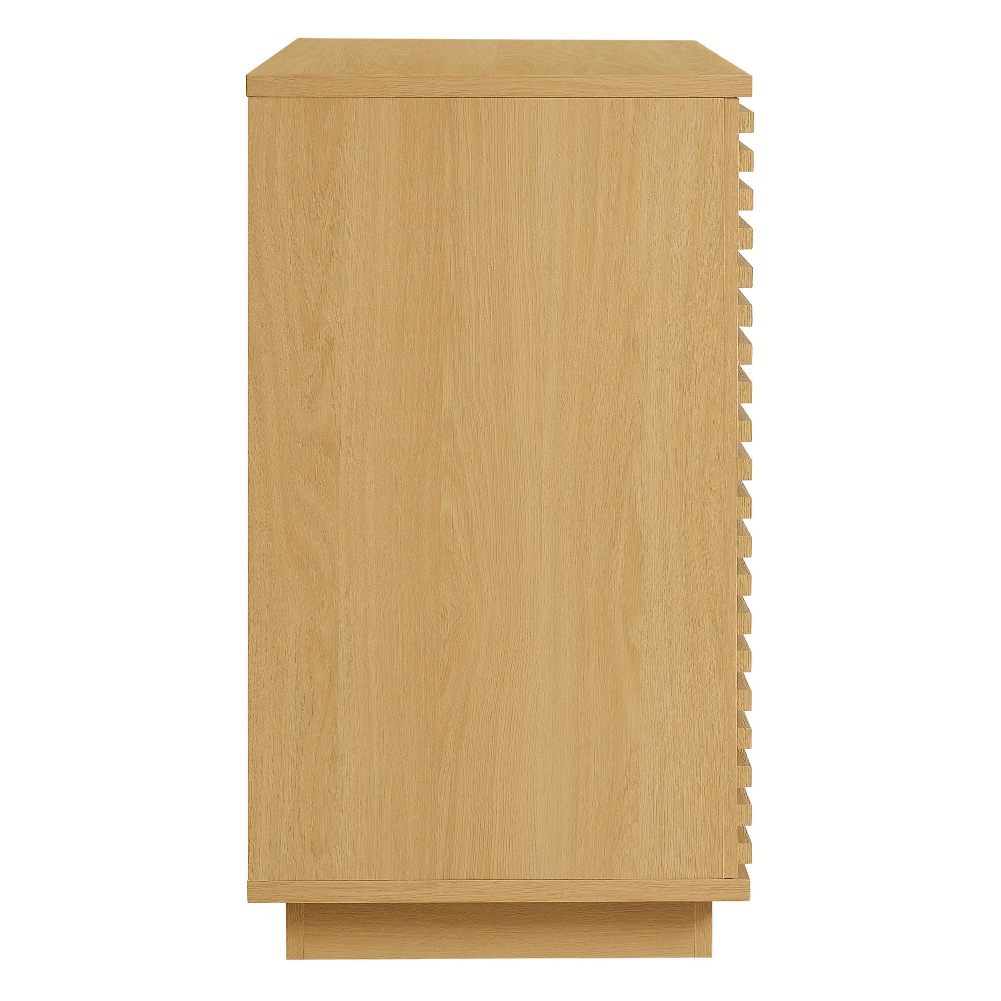 Render 2-Door Fluted Accent Cabinet, Oak