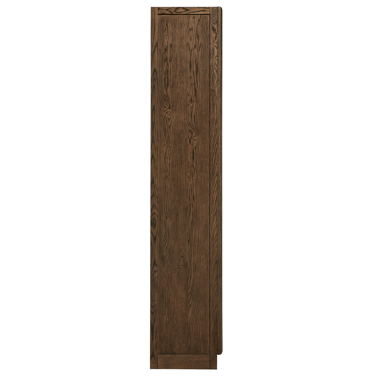 Anwen Solid Wood and Glass Display Cabinet, Walnut
