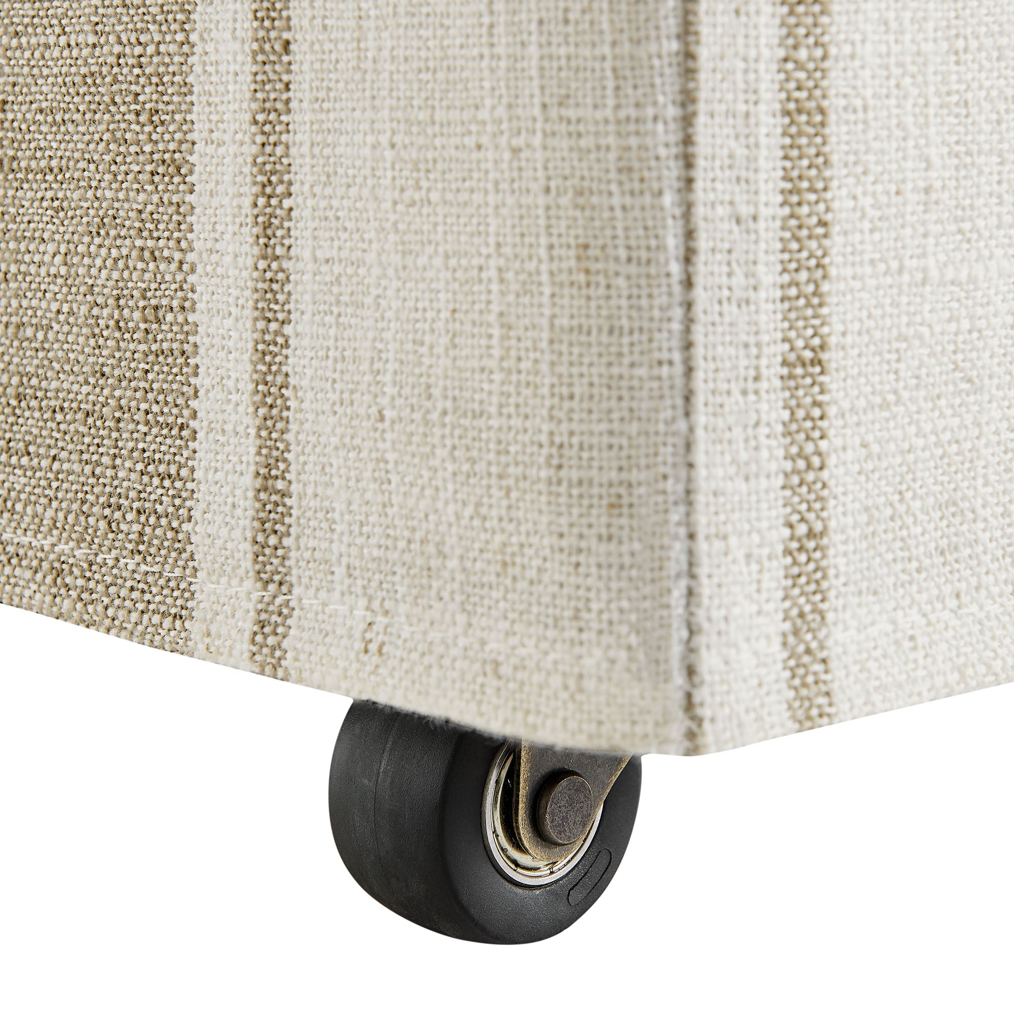 Tessera Striped Slipcovered Dining Side Chair, Tan Stripe