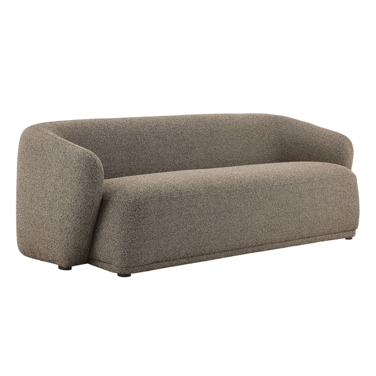 Monica 88 Inch Boucle Fabric Sofa, Earth